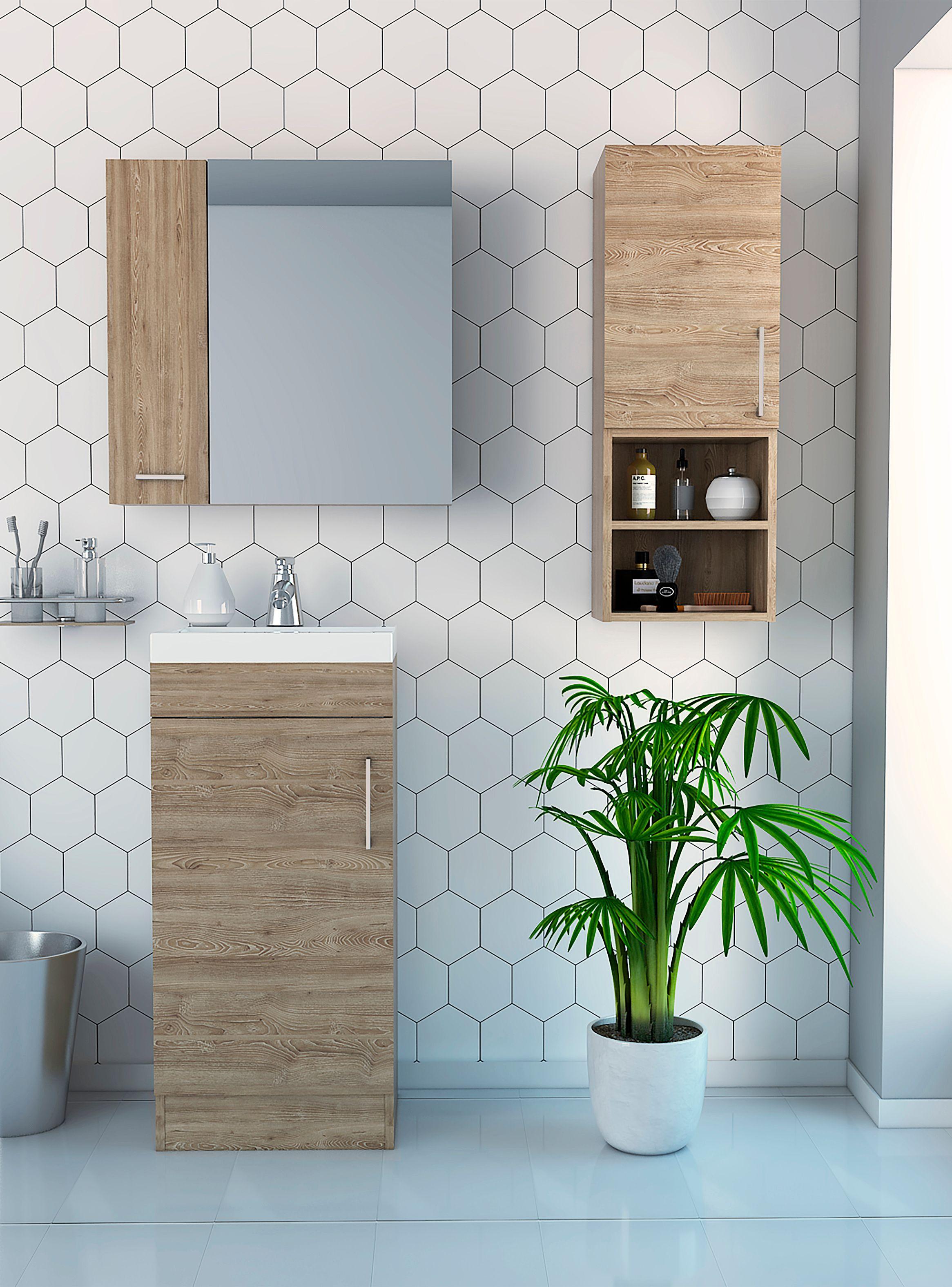 Botiquín + Mueble Lavamanos + Mueble Muro-4