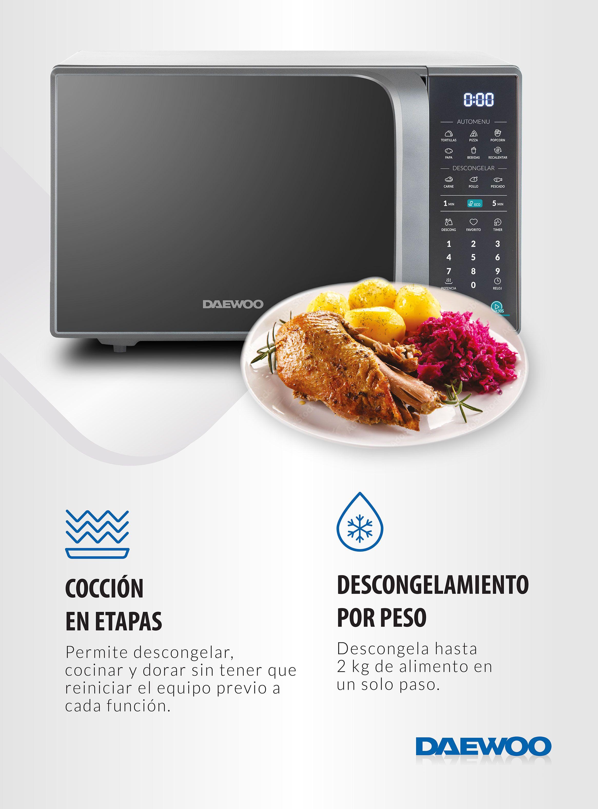Microondas Digital 20 Litros Espejado D120DS-4