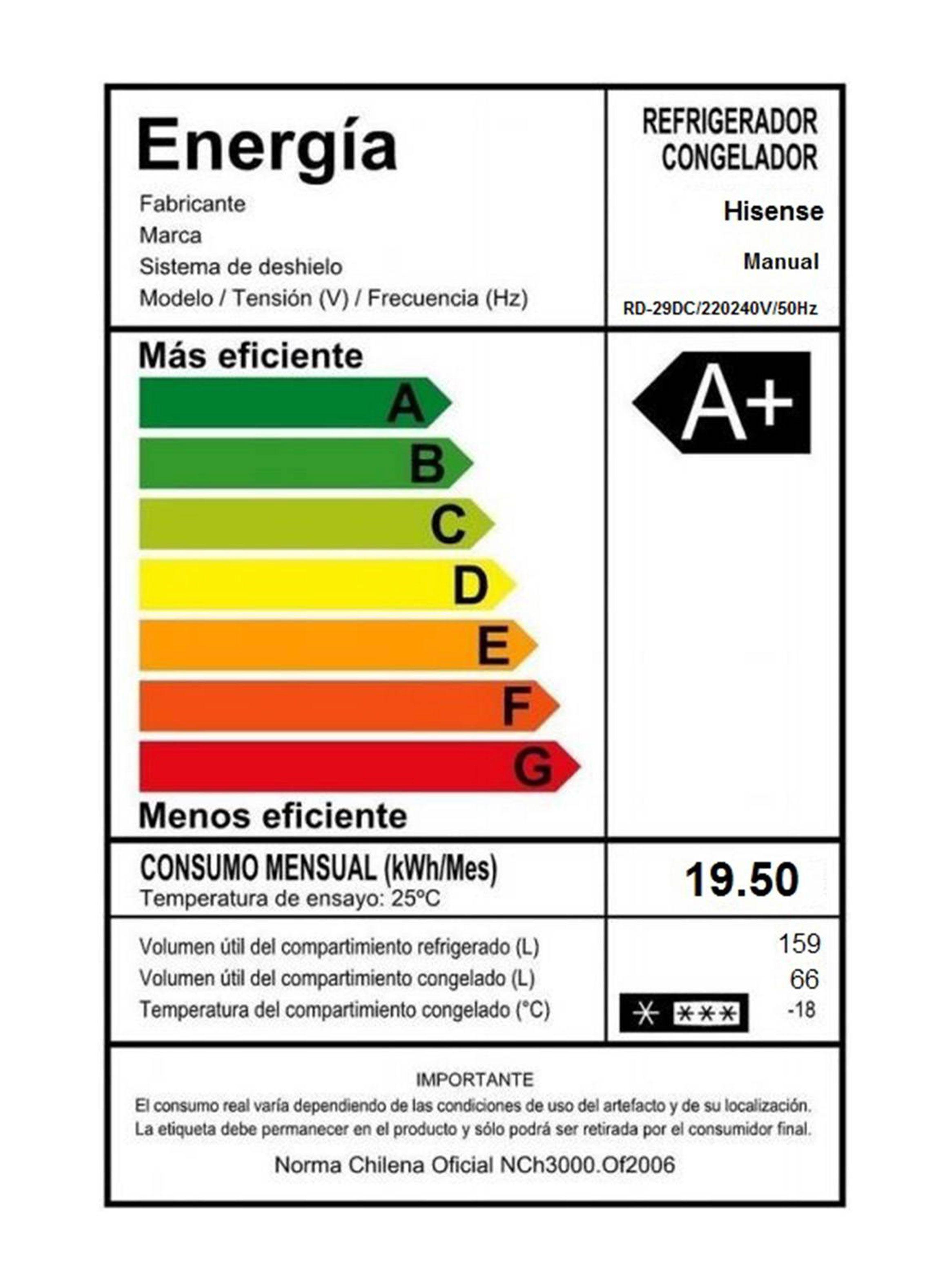 Refrigerador Bottom Freezer Frío Directo 225 Litros RD-29DC-5