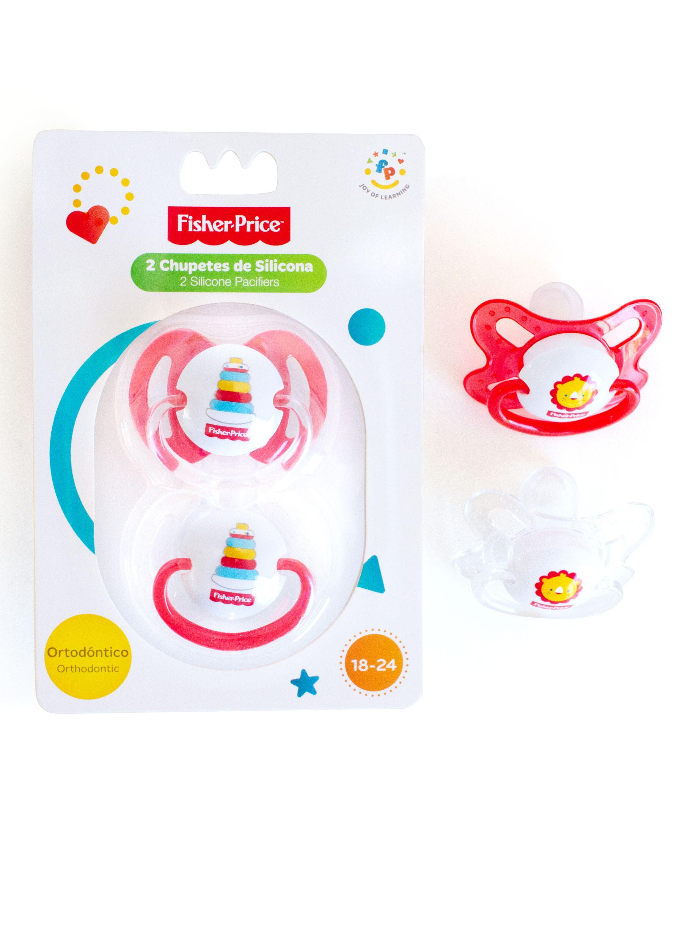 2 Chupetes Etapa 3 18-24 Meses Fisher Price-0