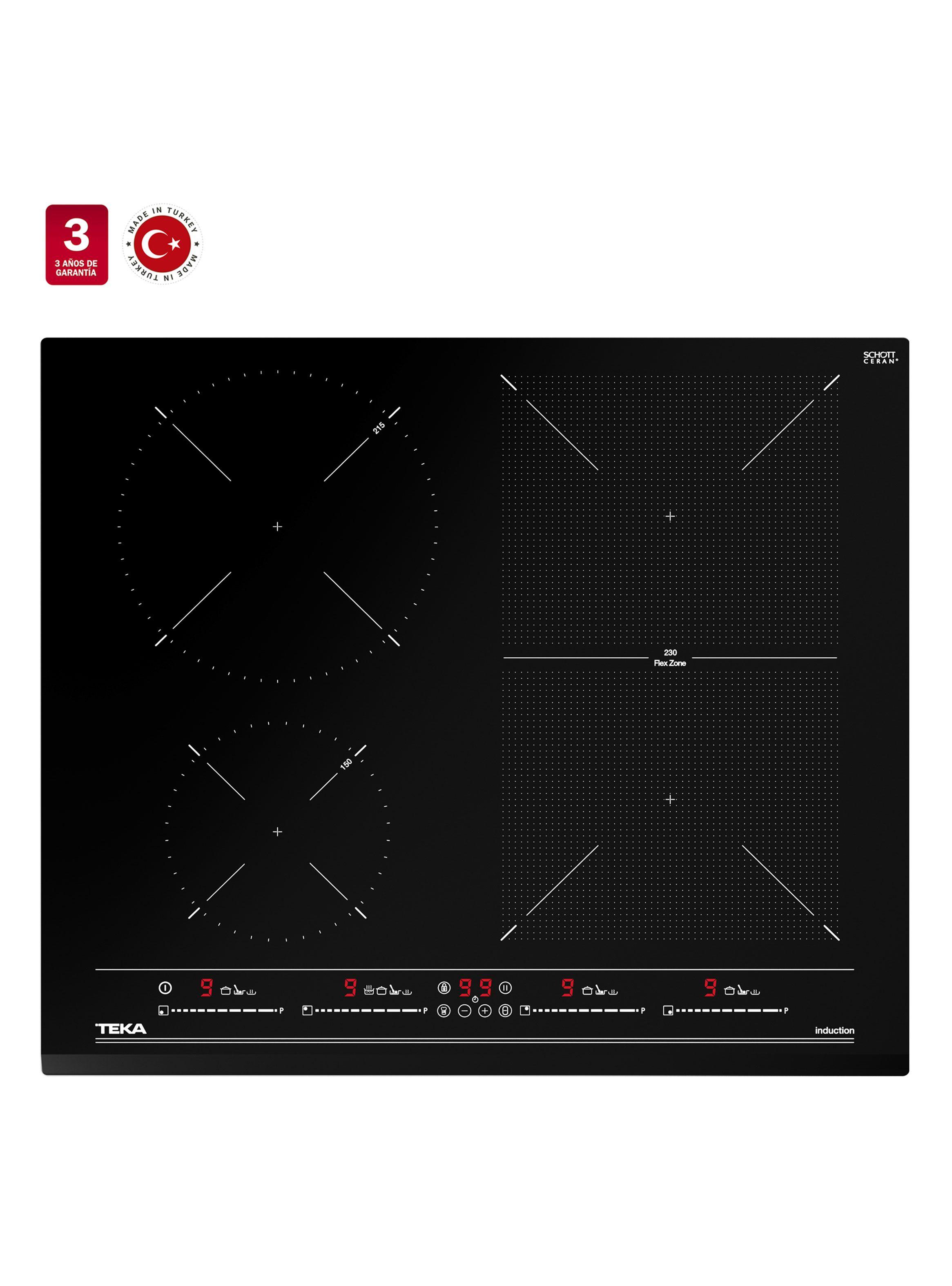 Encimera de Inducción 4 Platos IZF 64440 MSP BK Negro-2