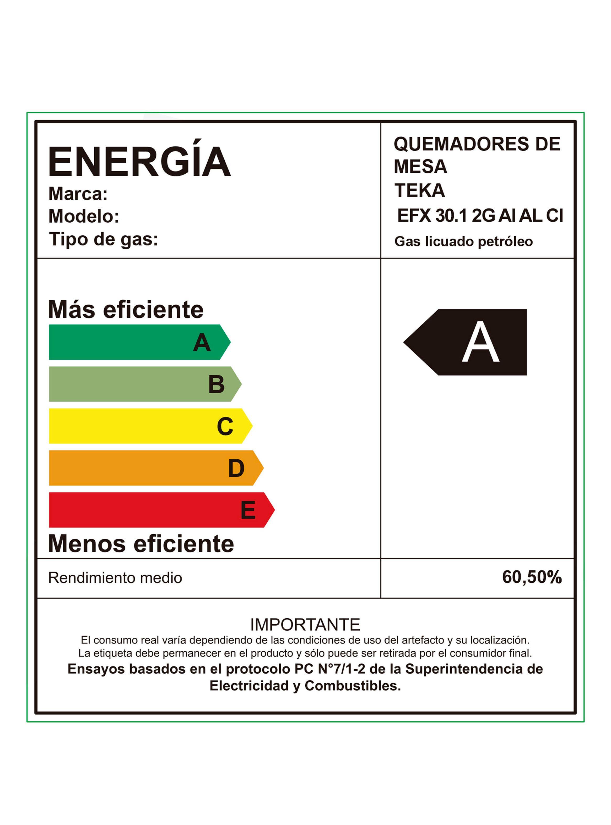 Cocina Encimera a Gas Modular 2 Quemadores EFX 30.1 2G AI AL CI Plata-6