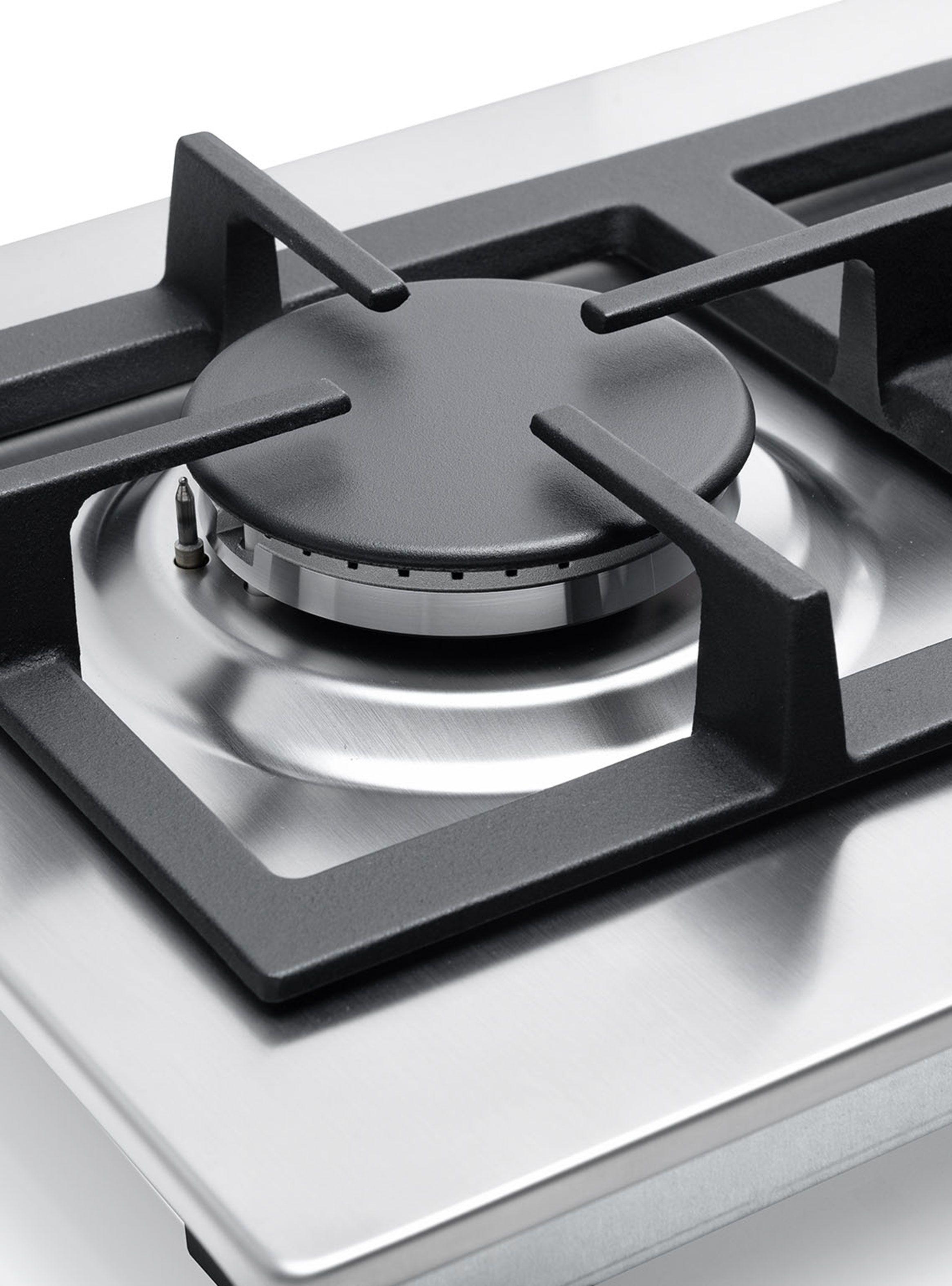 Cocina Encimera a Gas Modular 2 Quemadores EFX 30.1 2G AI AL CI Plata-4