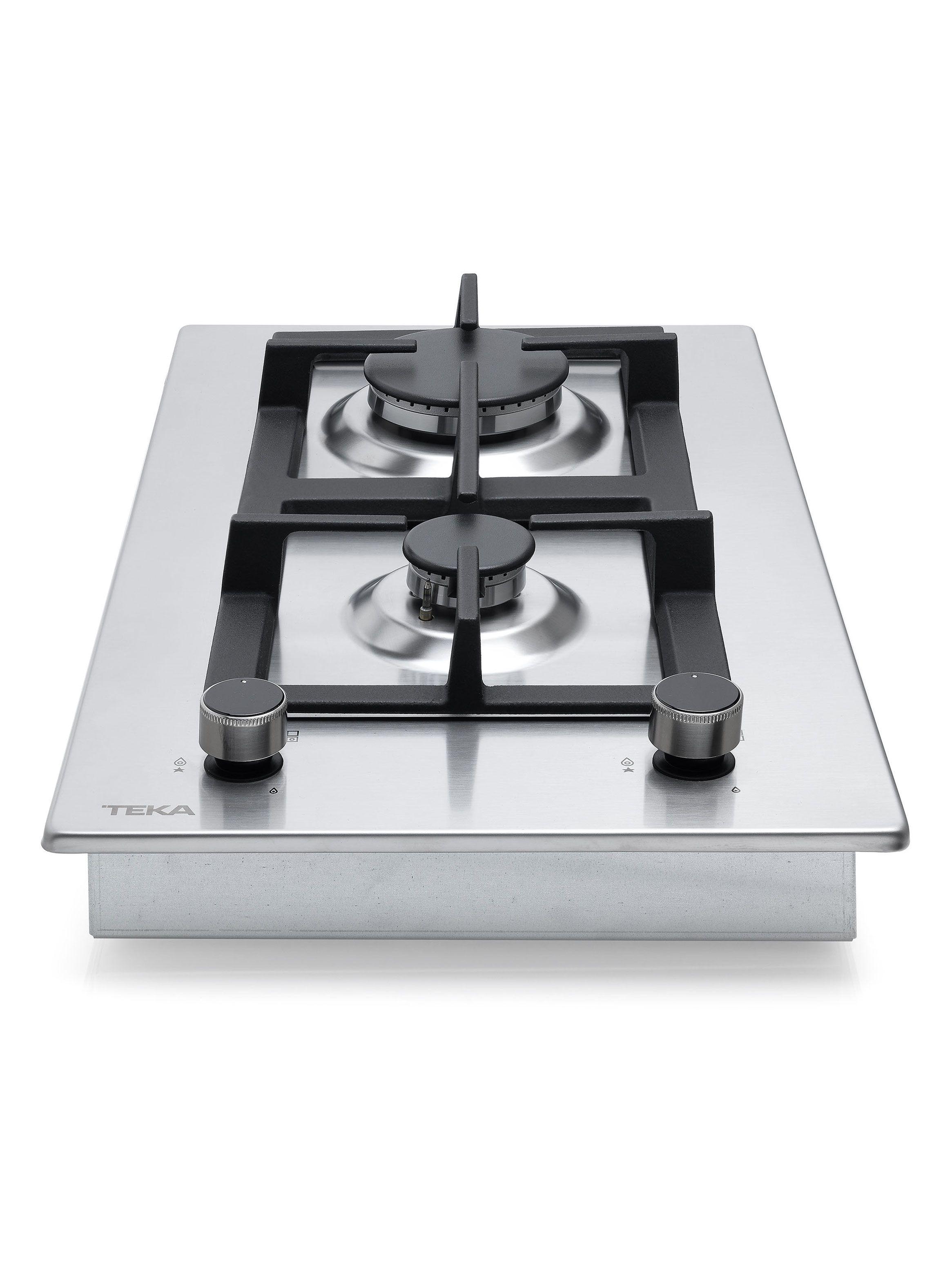 Cocina Encimera a Gas Modular 2 Quemadores EFX 30.1 2G AI AL CI Plata-3