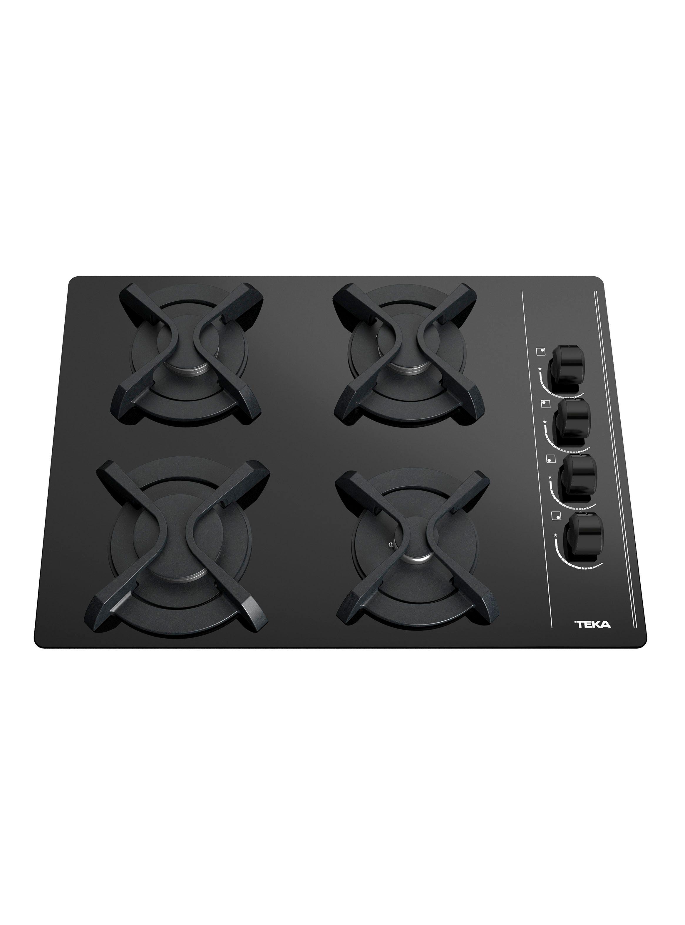 Cocina a Gas Cristal 4 Quemadores GBC 64003 KBB Negro-1