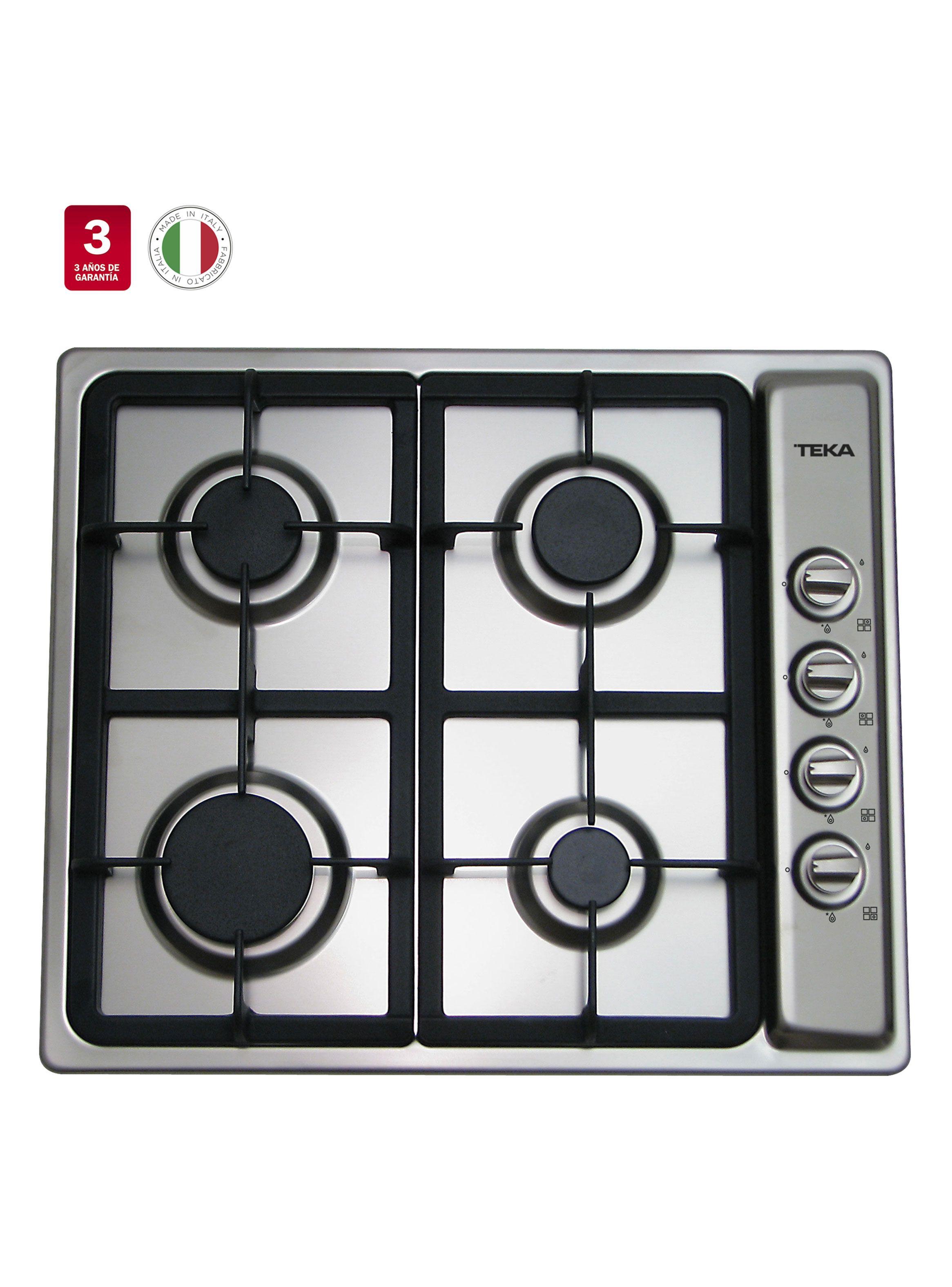 Encimera a Gas 4 Quemadores EP 60 4G AI AL CI Color Plata-2