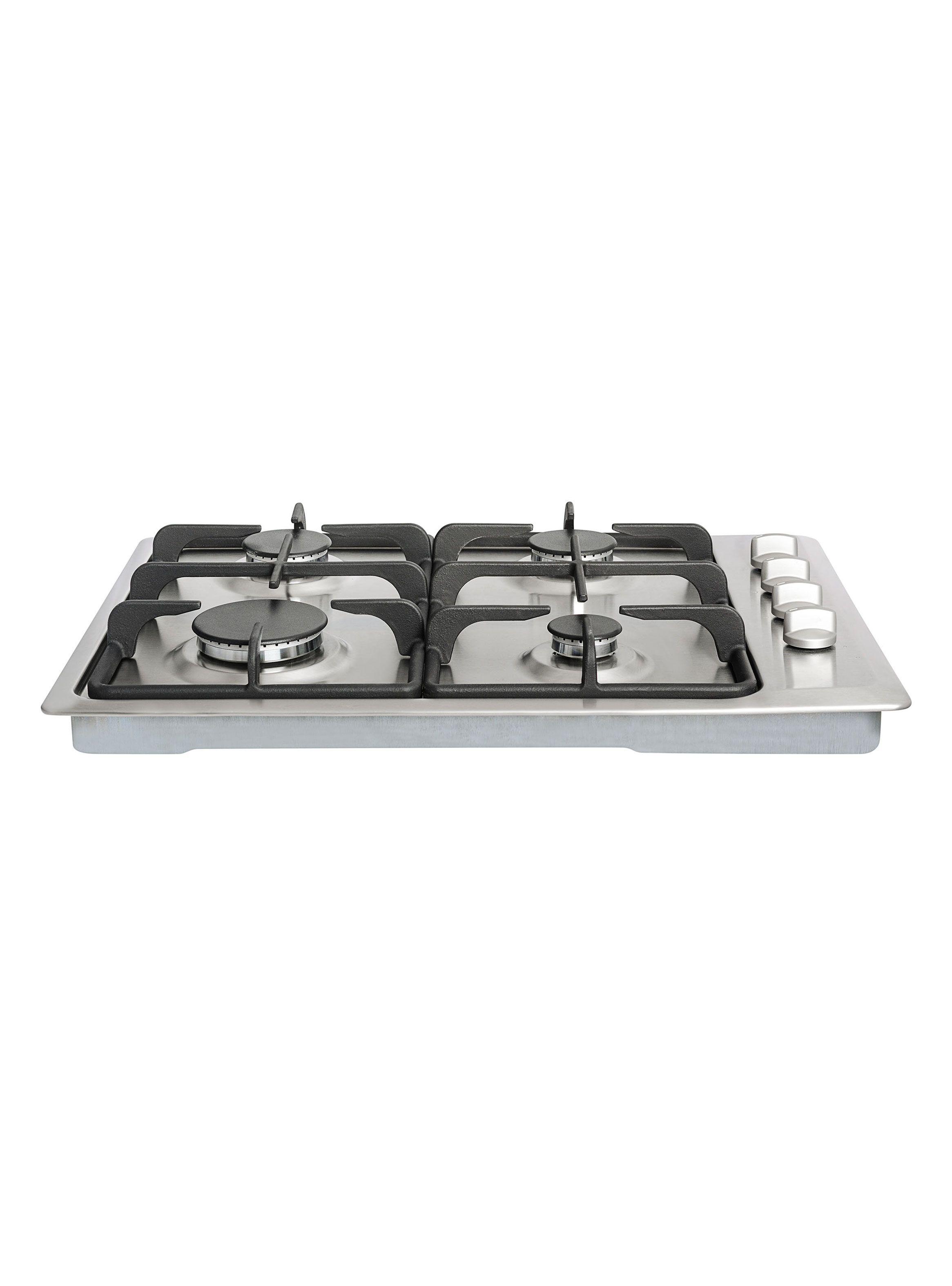 Cocina a Gas Cristal 4 Quemadores HLX 50 4G AI AL CI INOX NAT Plata-1