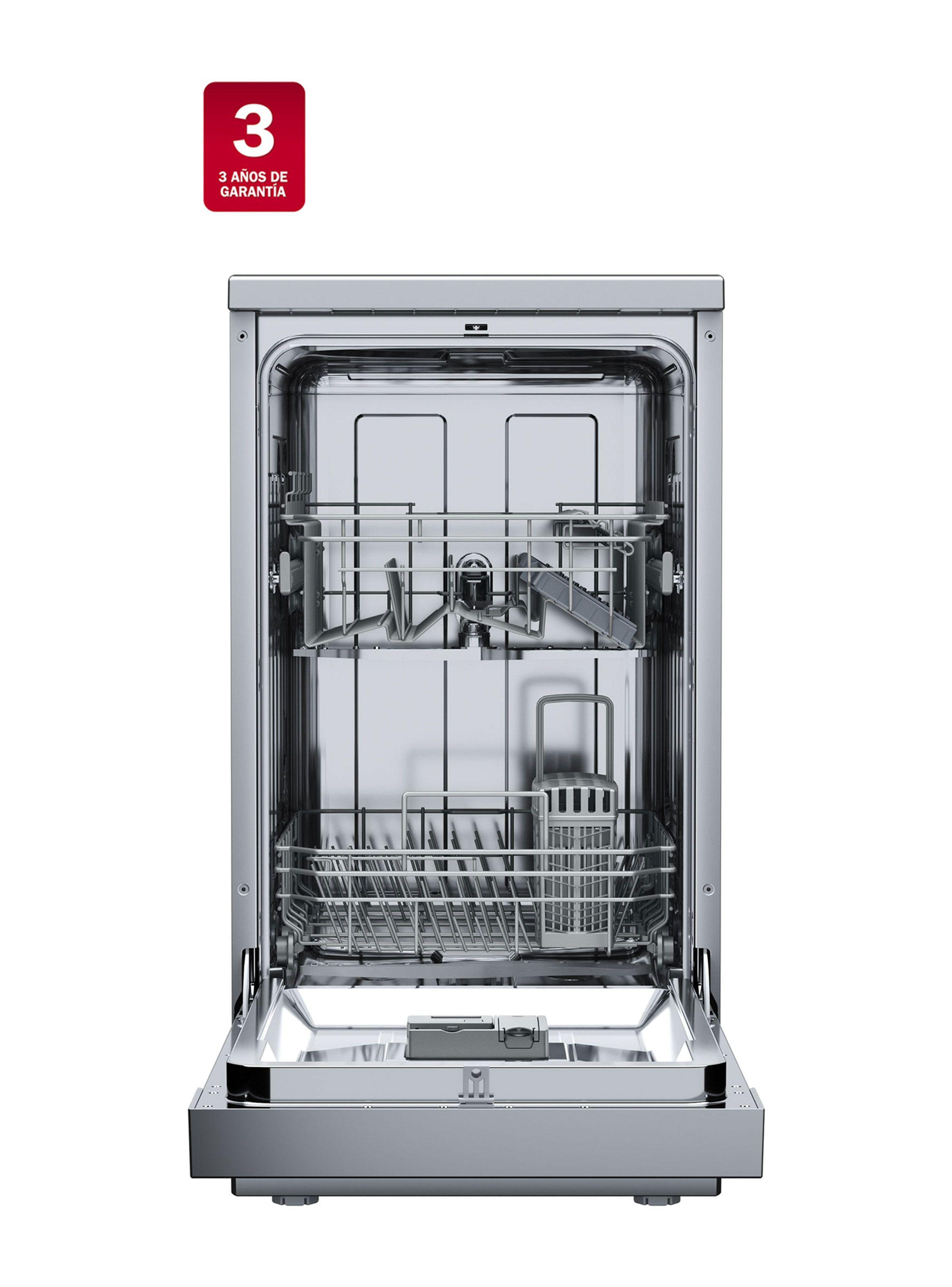 Lavavajillas Compacto Inox 10 Cubiertos Libre instalación DFS 44750 SS-1