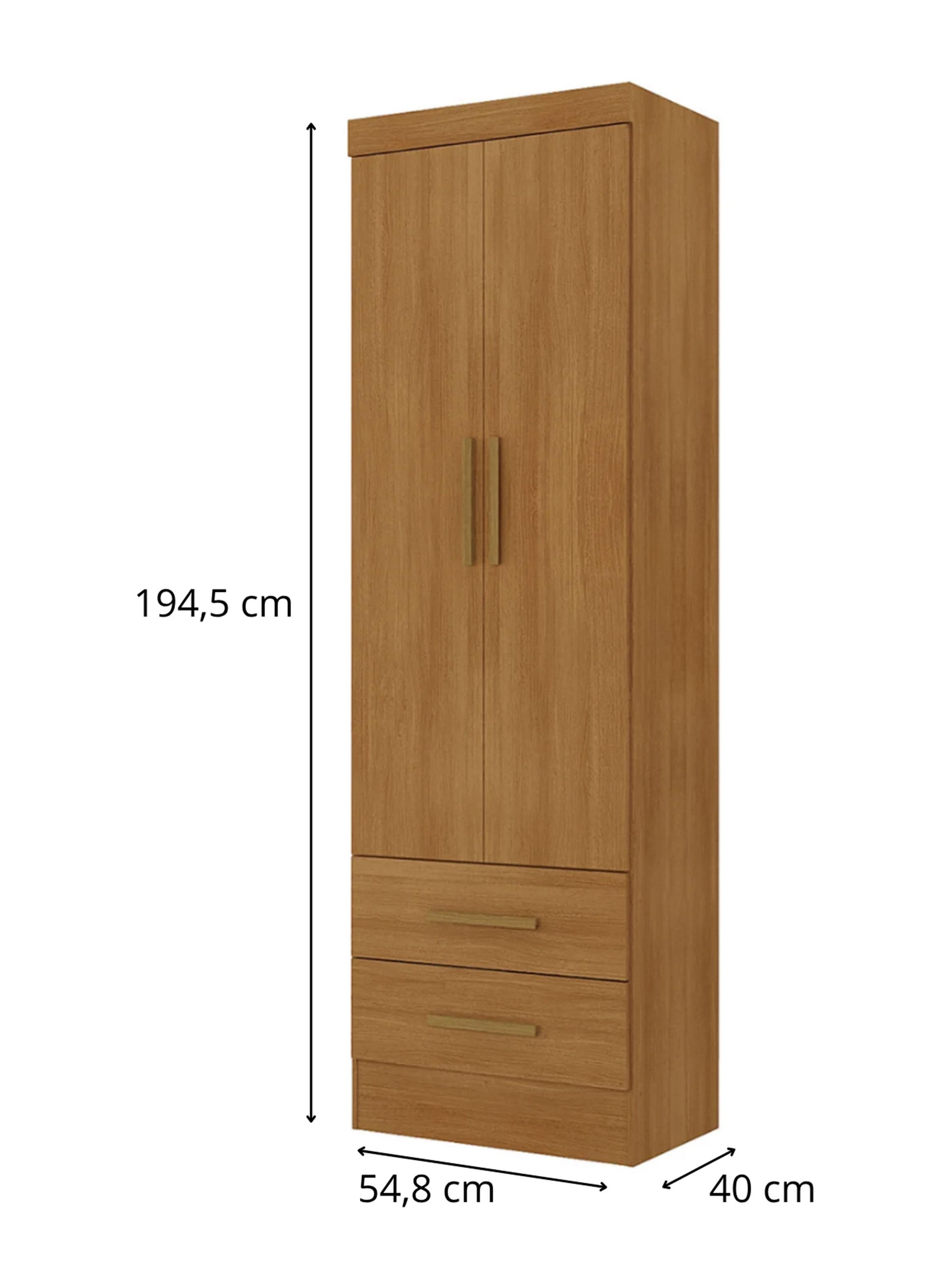 Clóset 2 Puertas 2 Cajones Cinamomo Genius-1