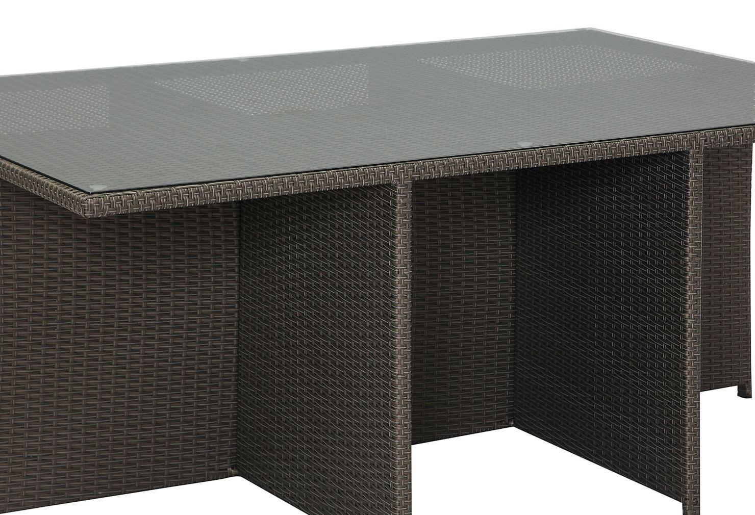 Juego de Comedor Terraza Durban 6 Sillas + 4 Poufs-9
