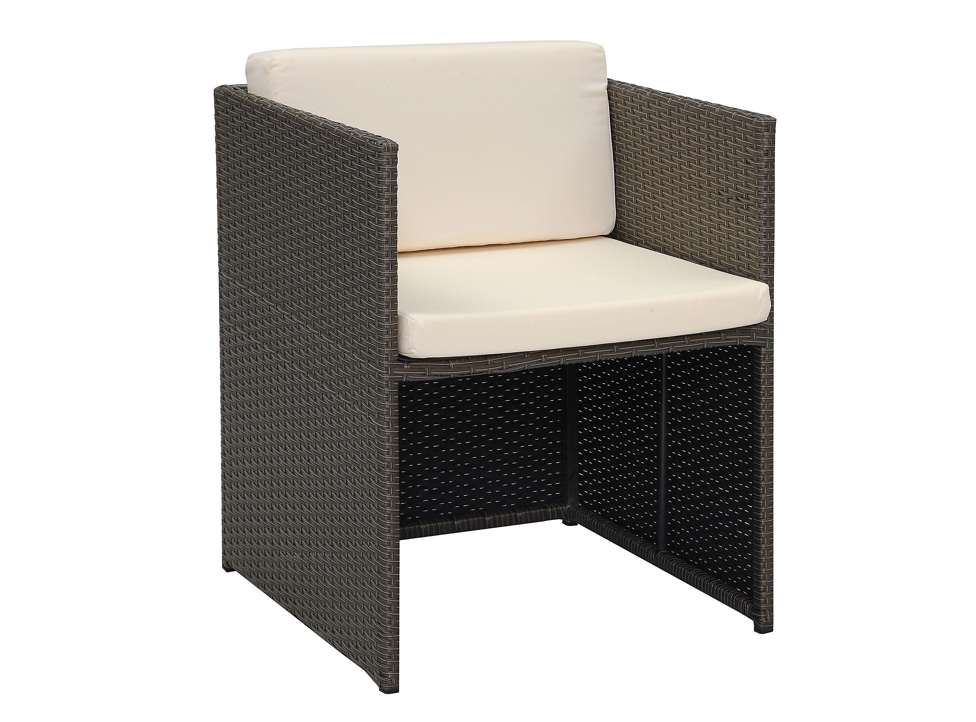 Juego de Comedor Terraza Durban 6 Sillas + 4 Poufs-5