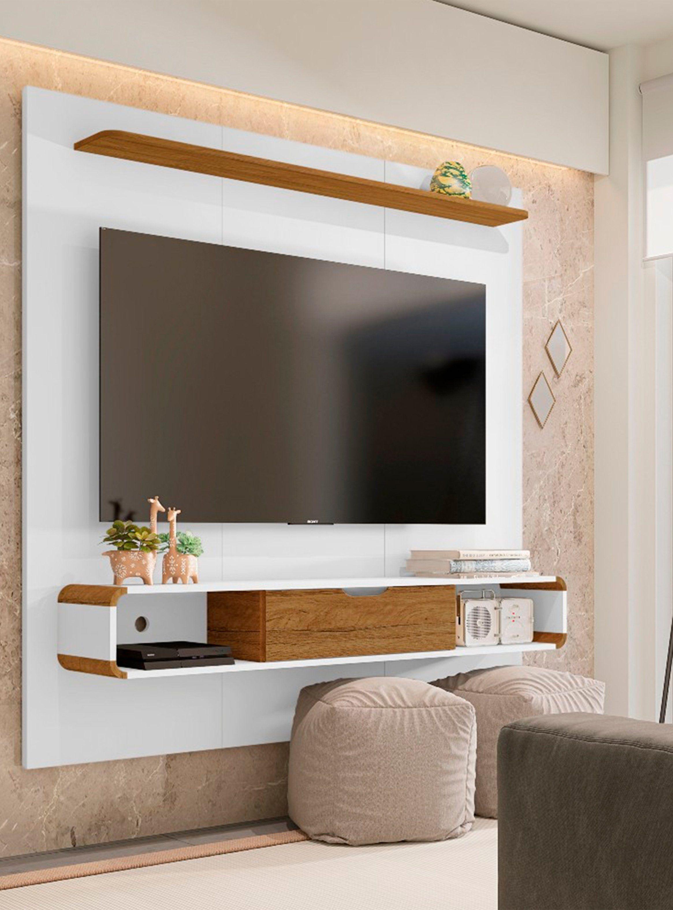 Panel Rack Tv 65" Lisboa Negro Canela-2