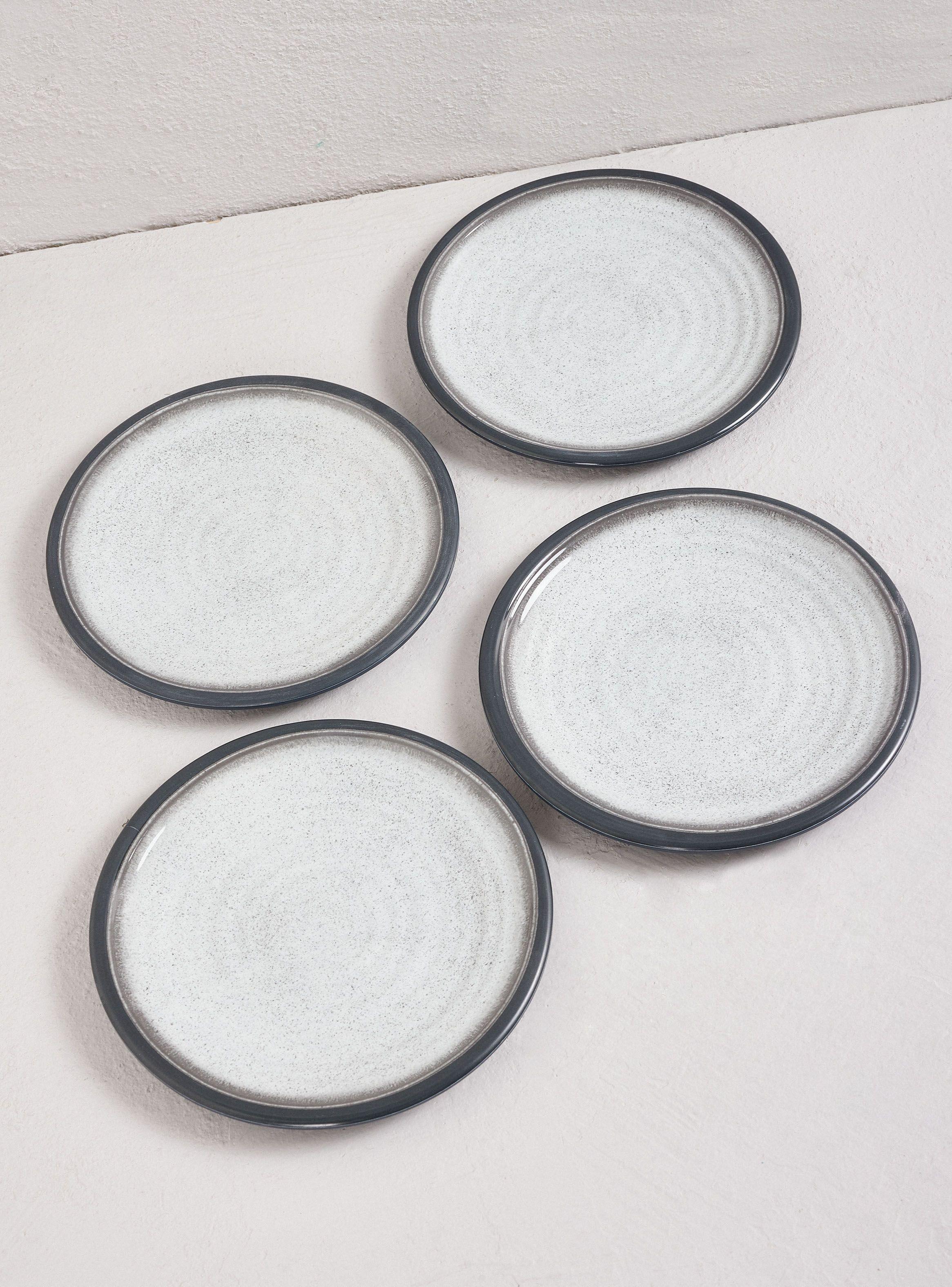 Set 4 Platos 20 cm Melamina Stone-0