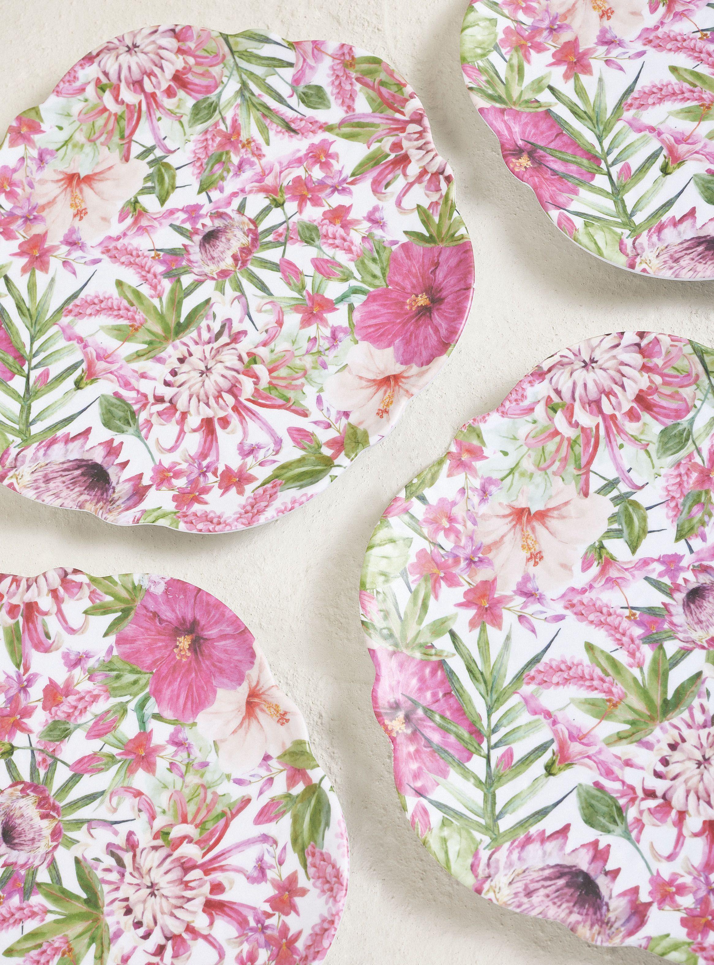 Set 4 Platos Salad Melamina Selva-1