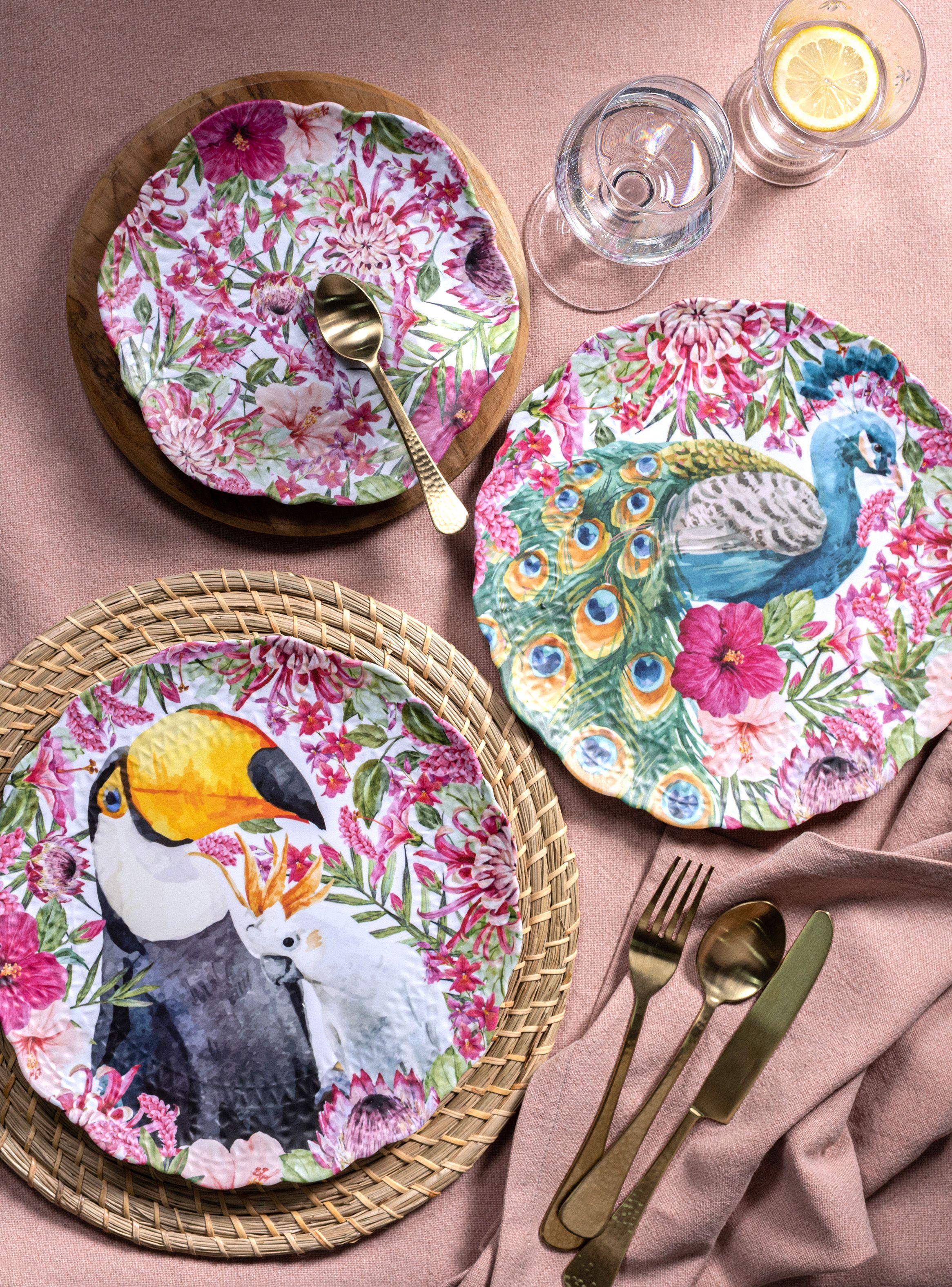 Set 4 Platos Salad Melamina Selva-3