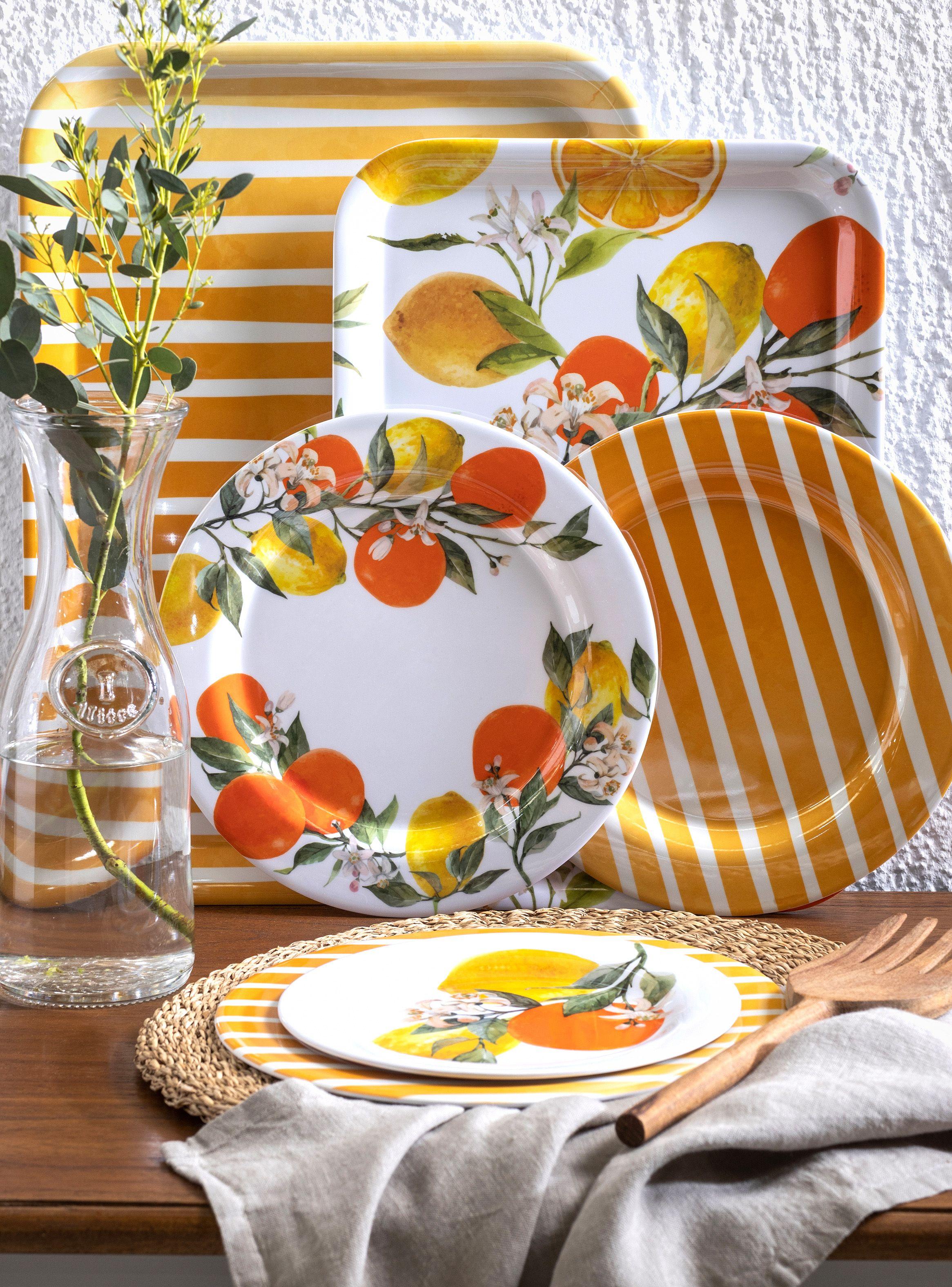 Set 2 Bandejas Melamina Cítricos-5