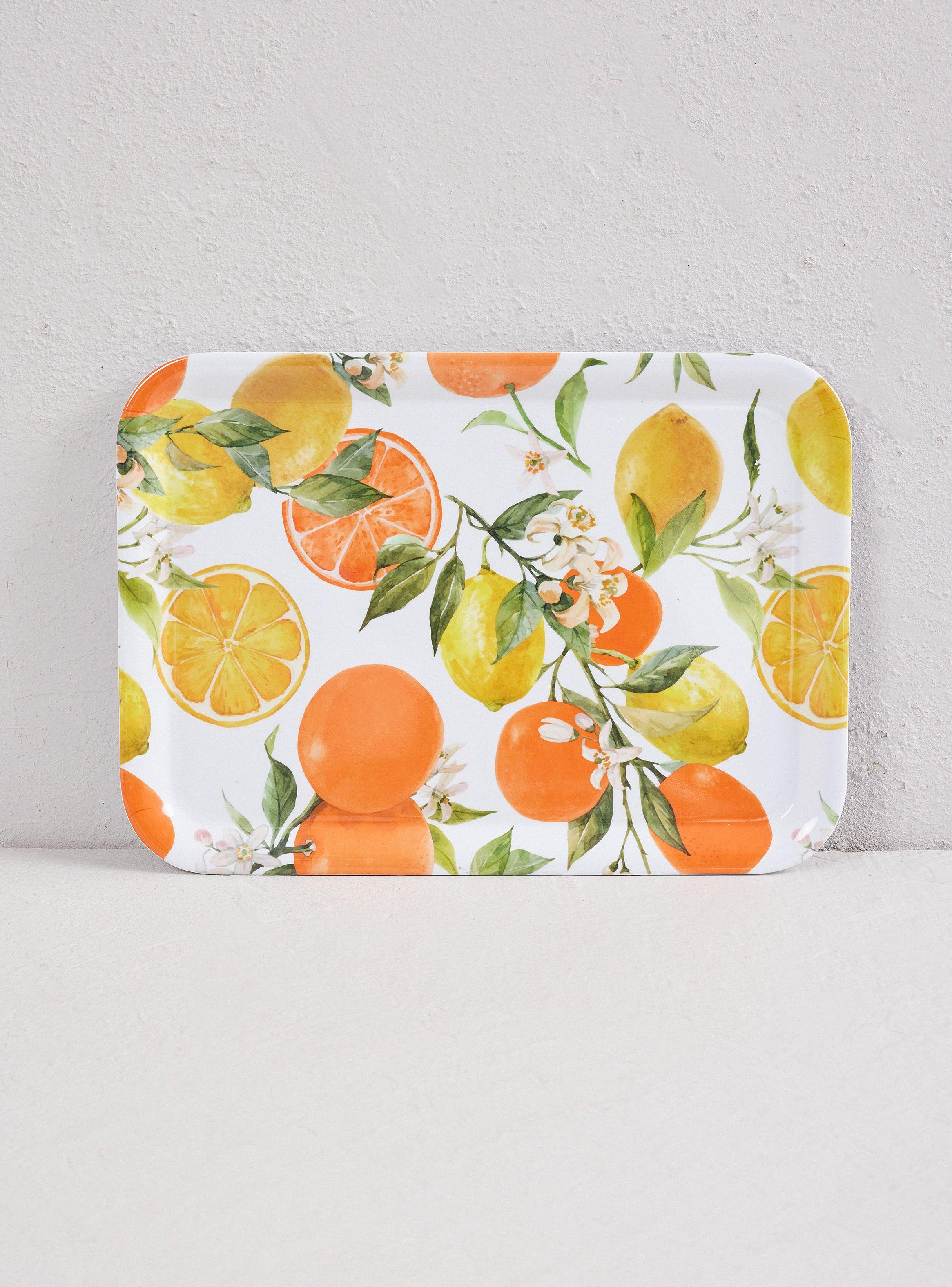 Set 2 Bandejas Melamina Cítricos-3