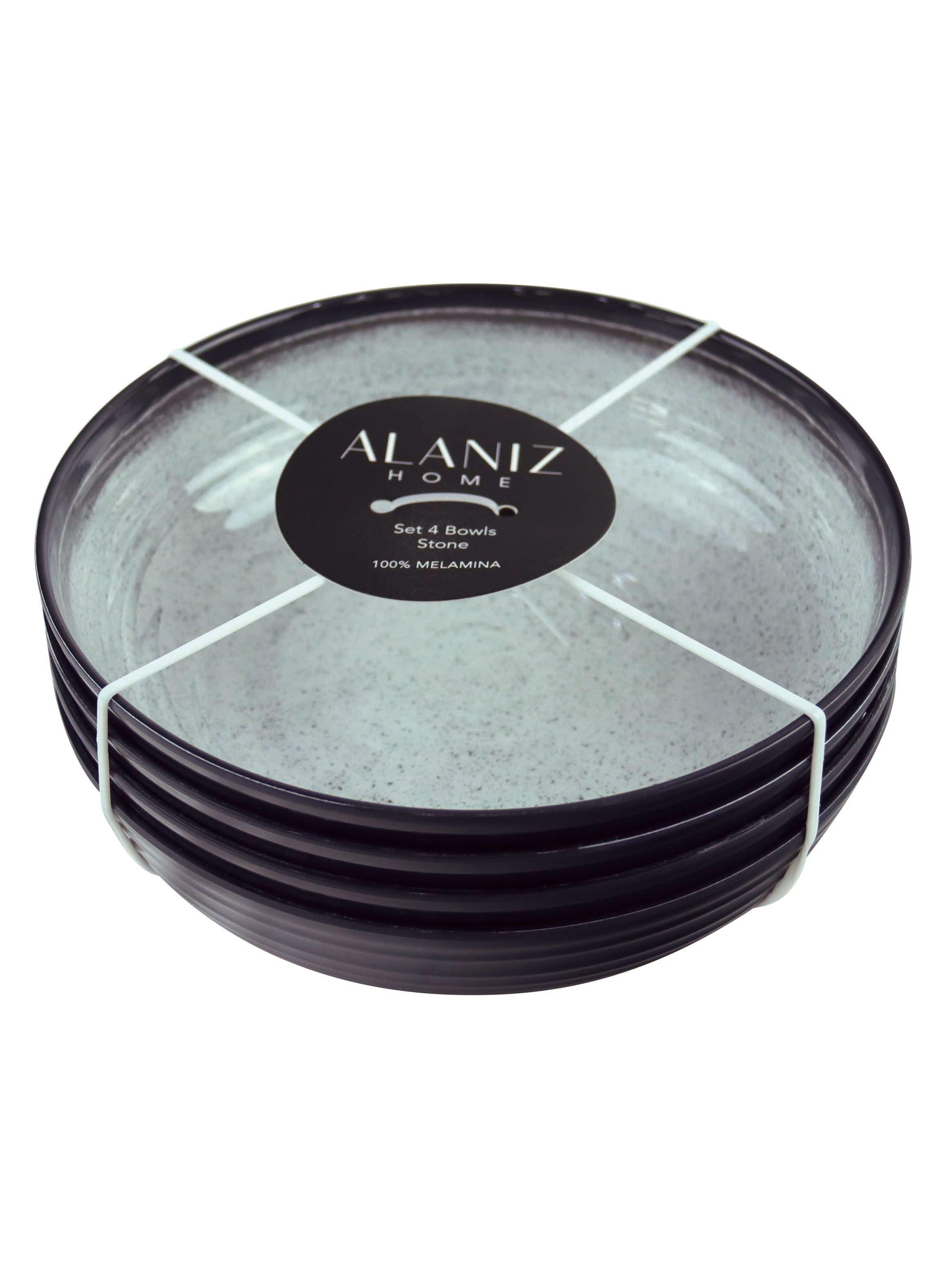 Set 4 Bowls Melamina Stone-4