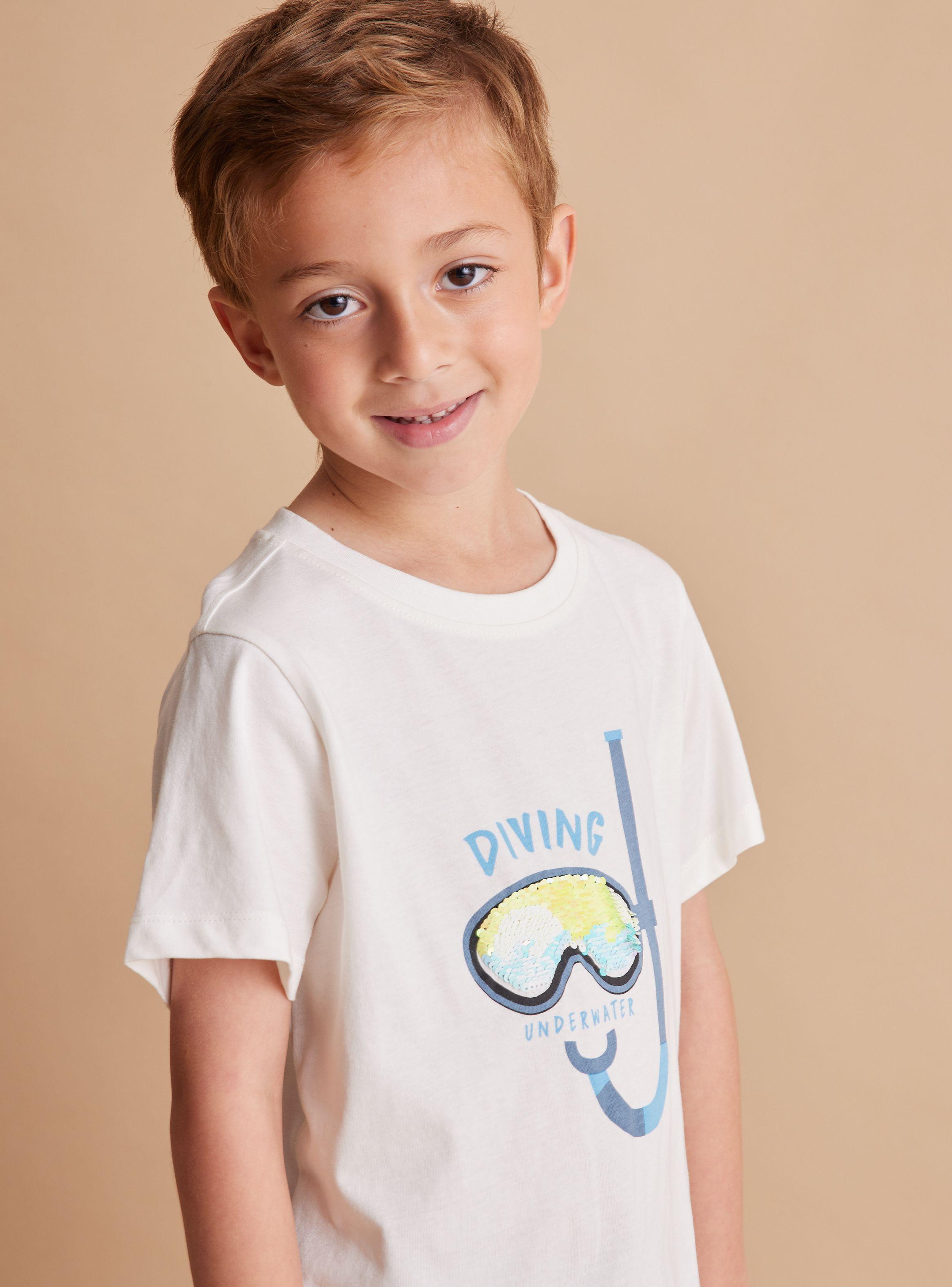 Pack Polera Manga Corta Lentejuelas Niño-1