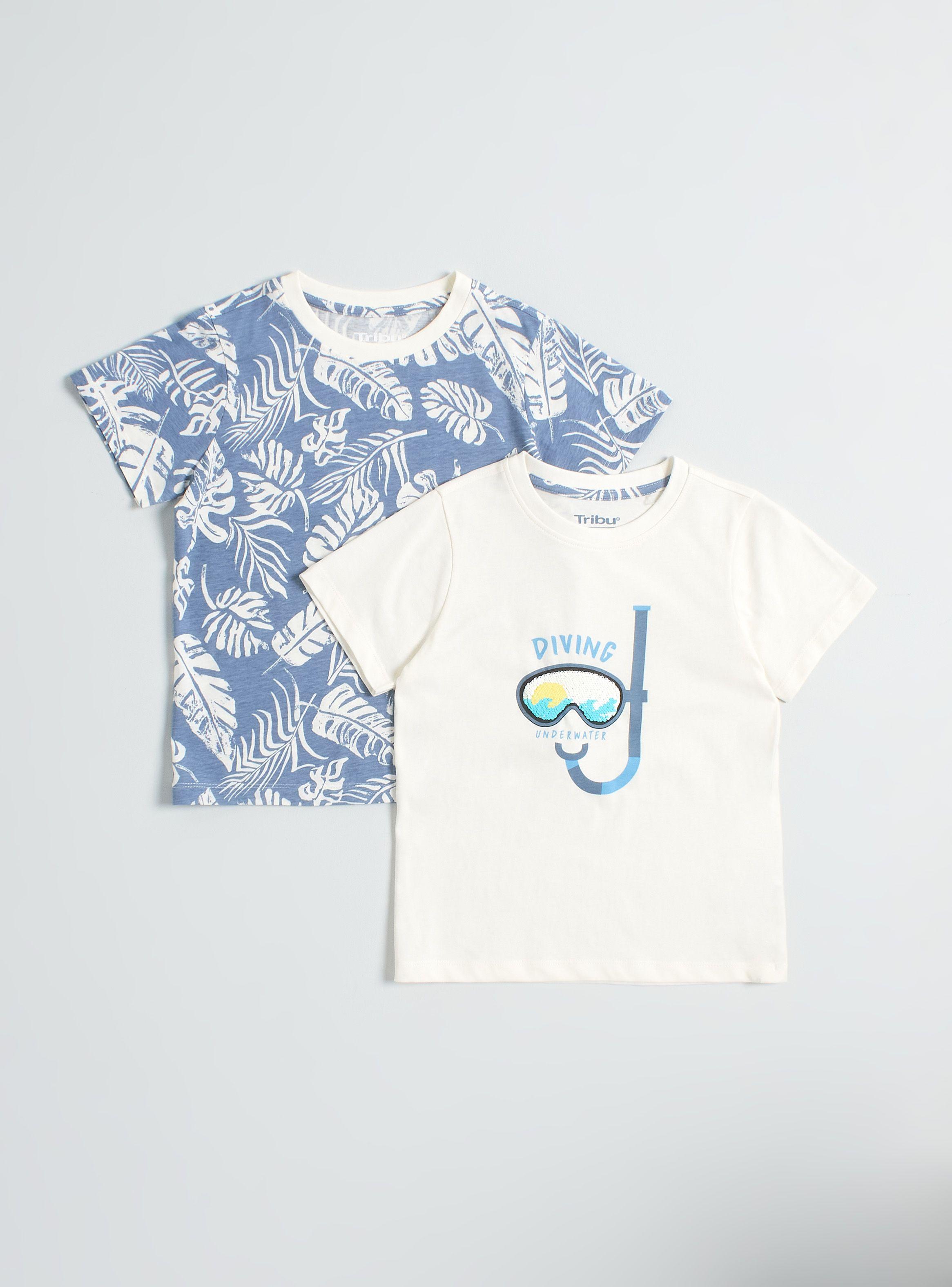 Pack Polera Manga Corta Lentejuelas Niño-2