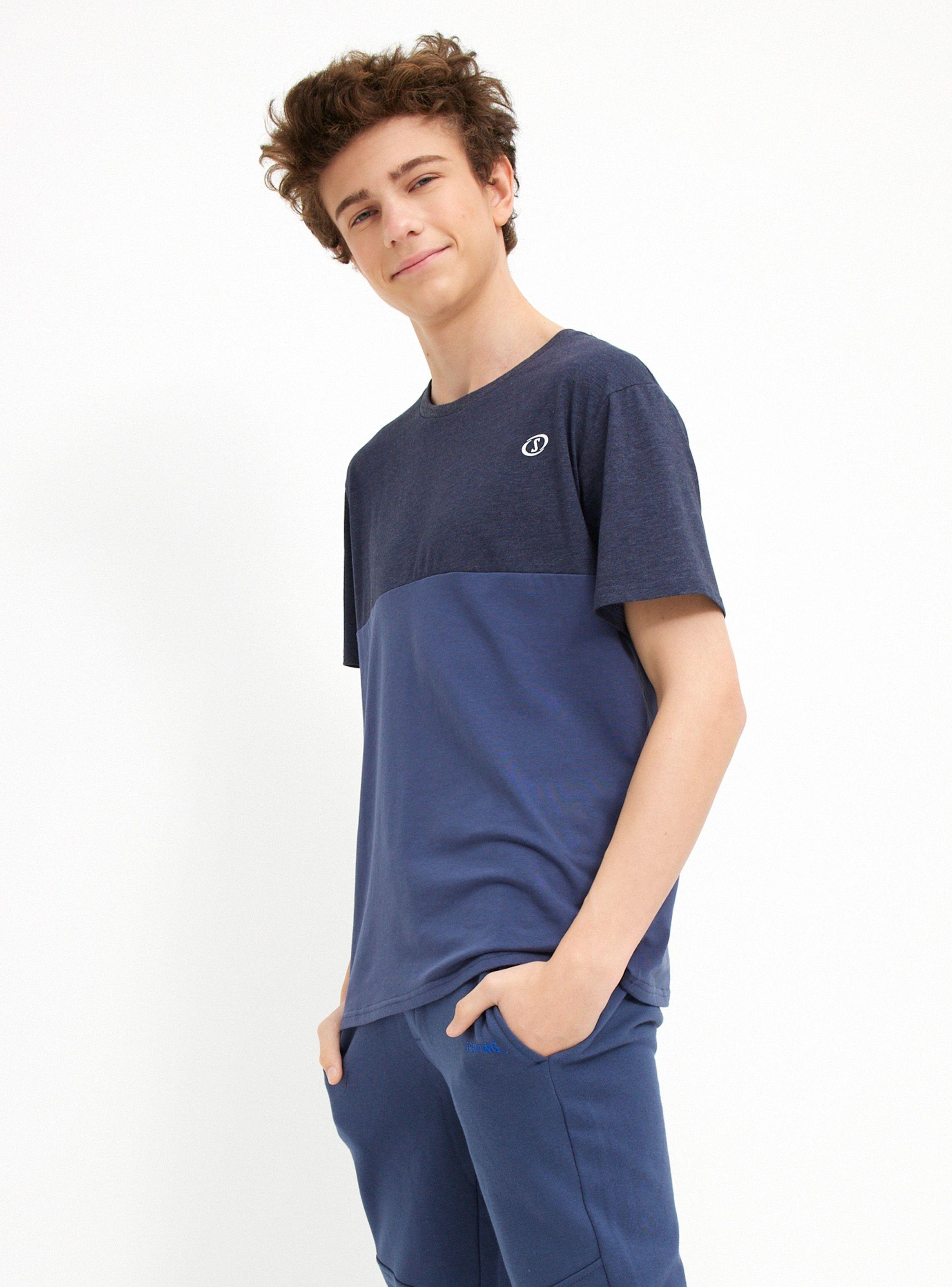Polera Básica Lisa Bicolor-0