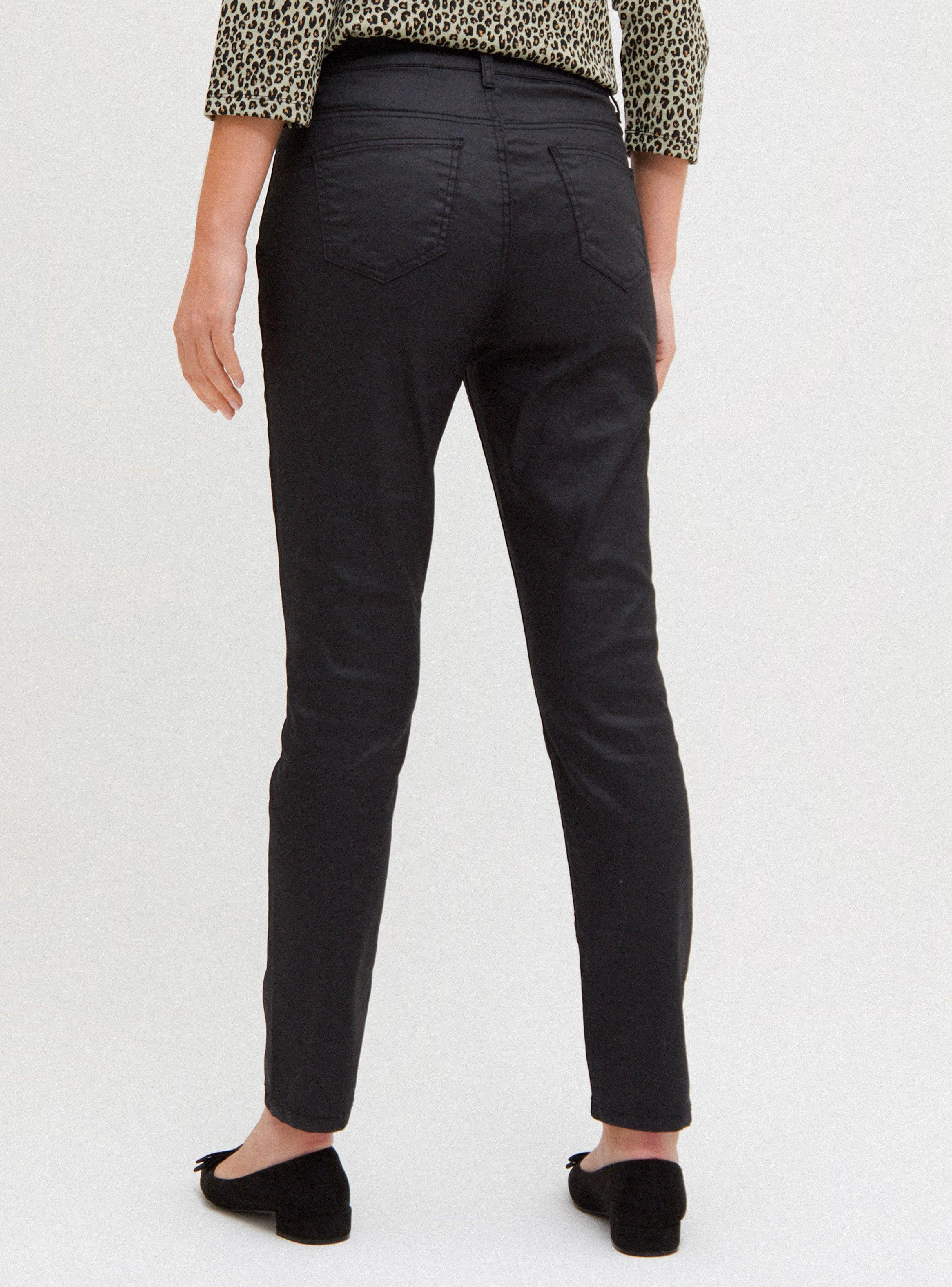 Pantalón Bolsillos con Acabado Coated Slim Fit-1