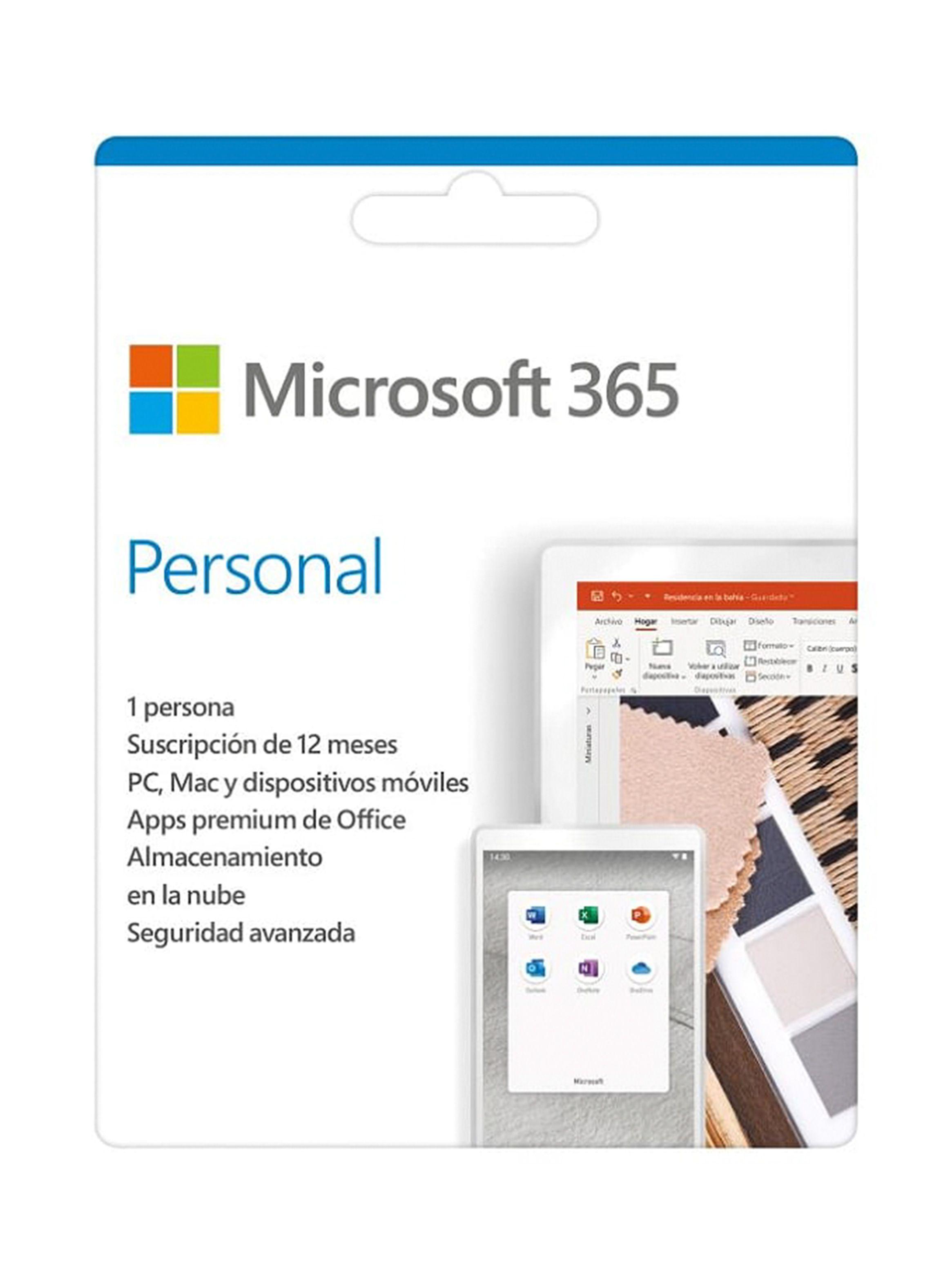 Microsoft Office 365 Personal: Word, Excel, OneDrive y Más-0