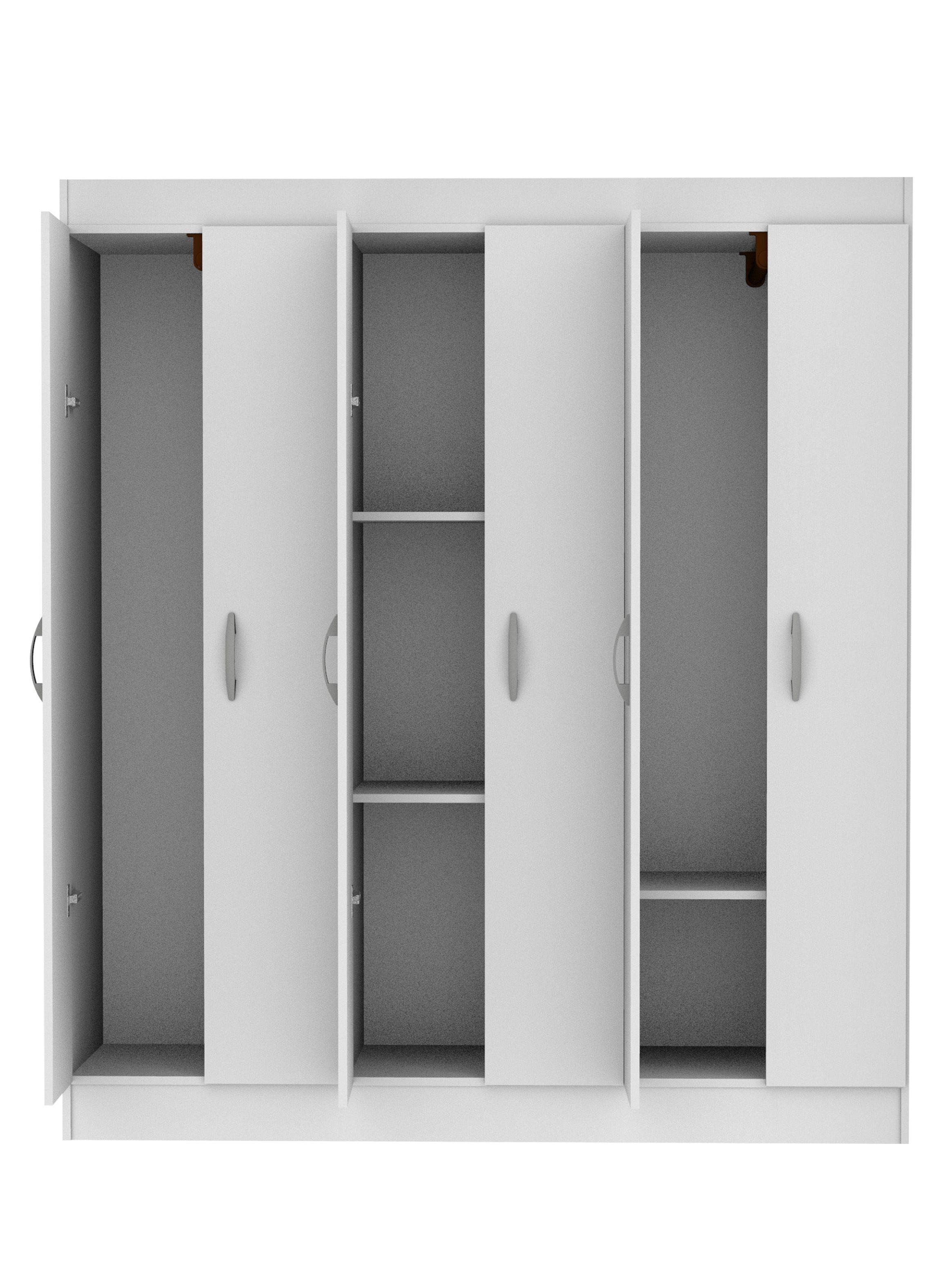 Clóset 6 Puertas Laredo Blanco-2