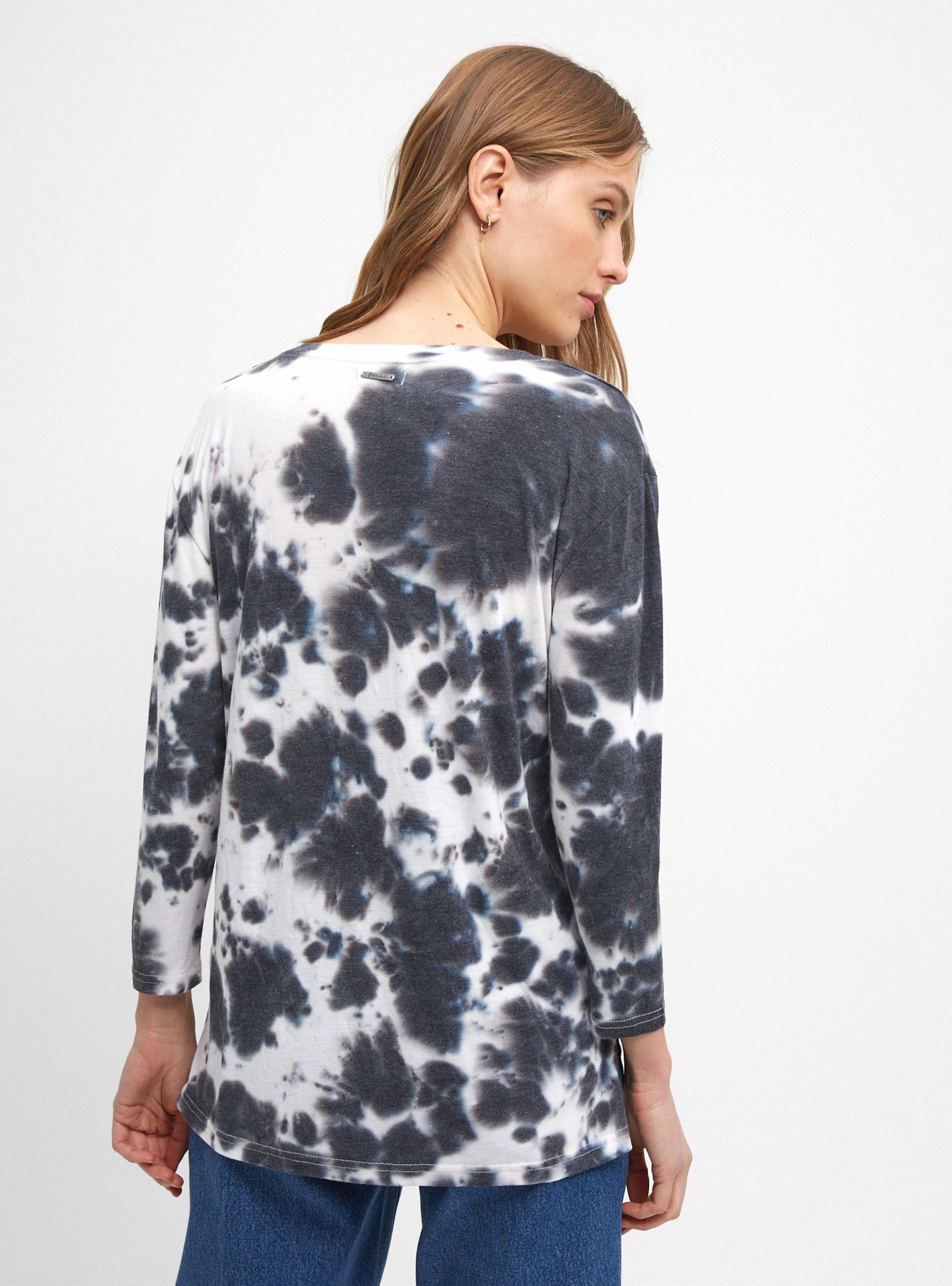 Polera Cuello Redondo Tie Dye Manga Tres Cuartos-1