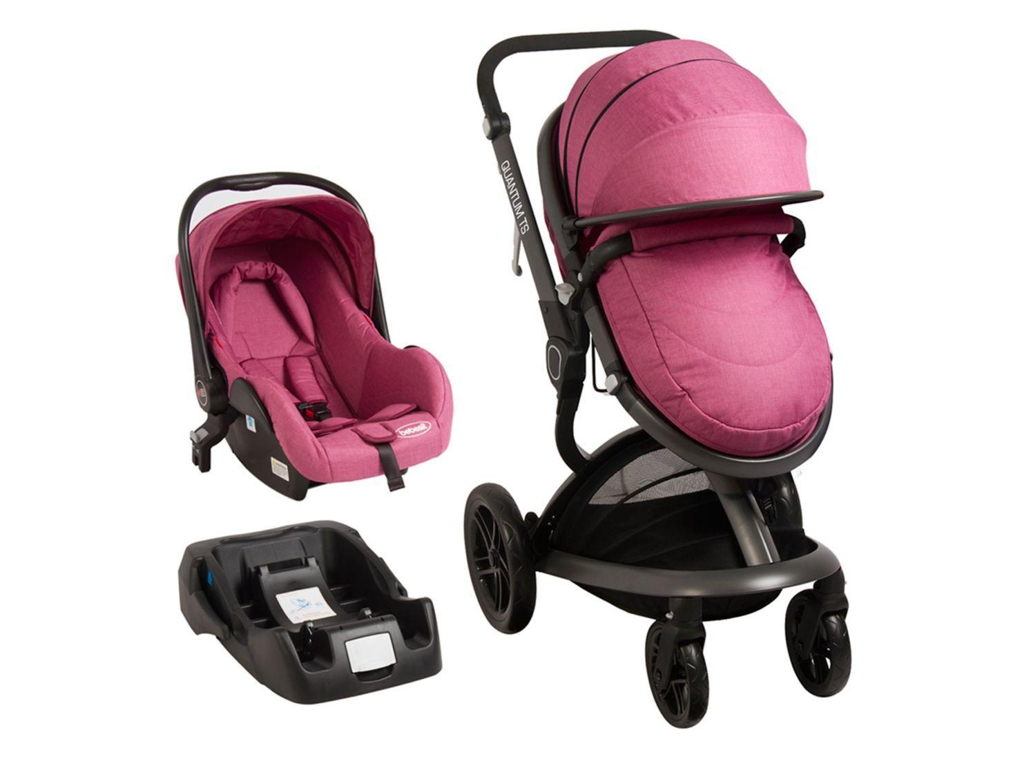 Coche Travel System Quantum Rosado Bebesit-3