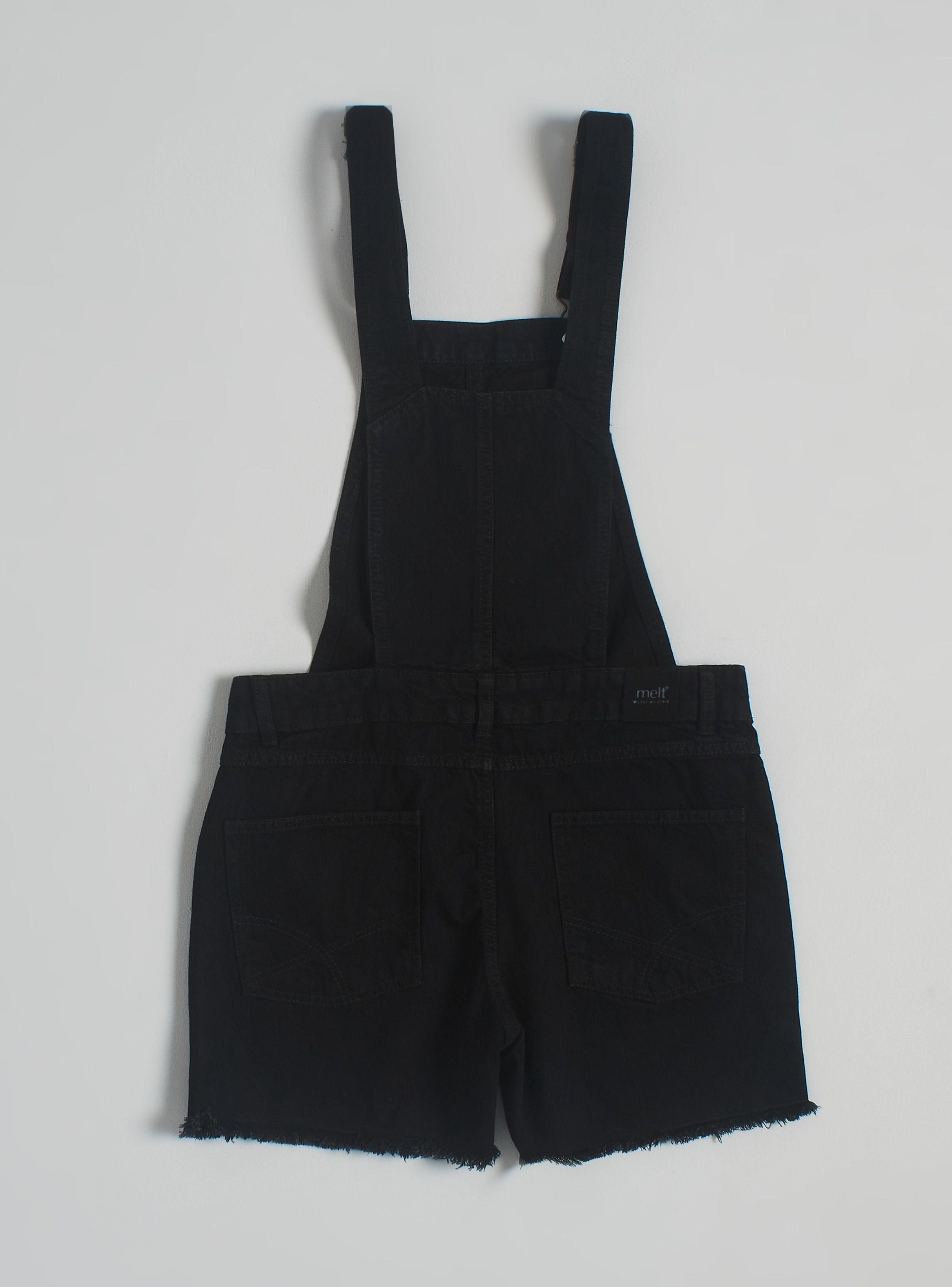 Jardinera Denim con Bolsillo Delantero-3