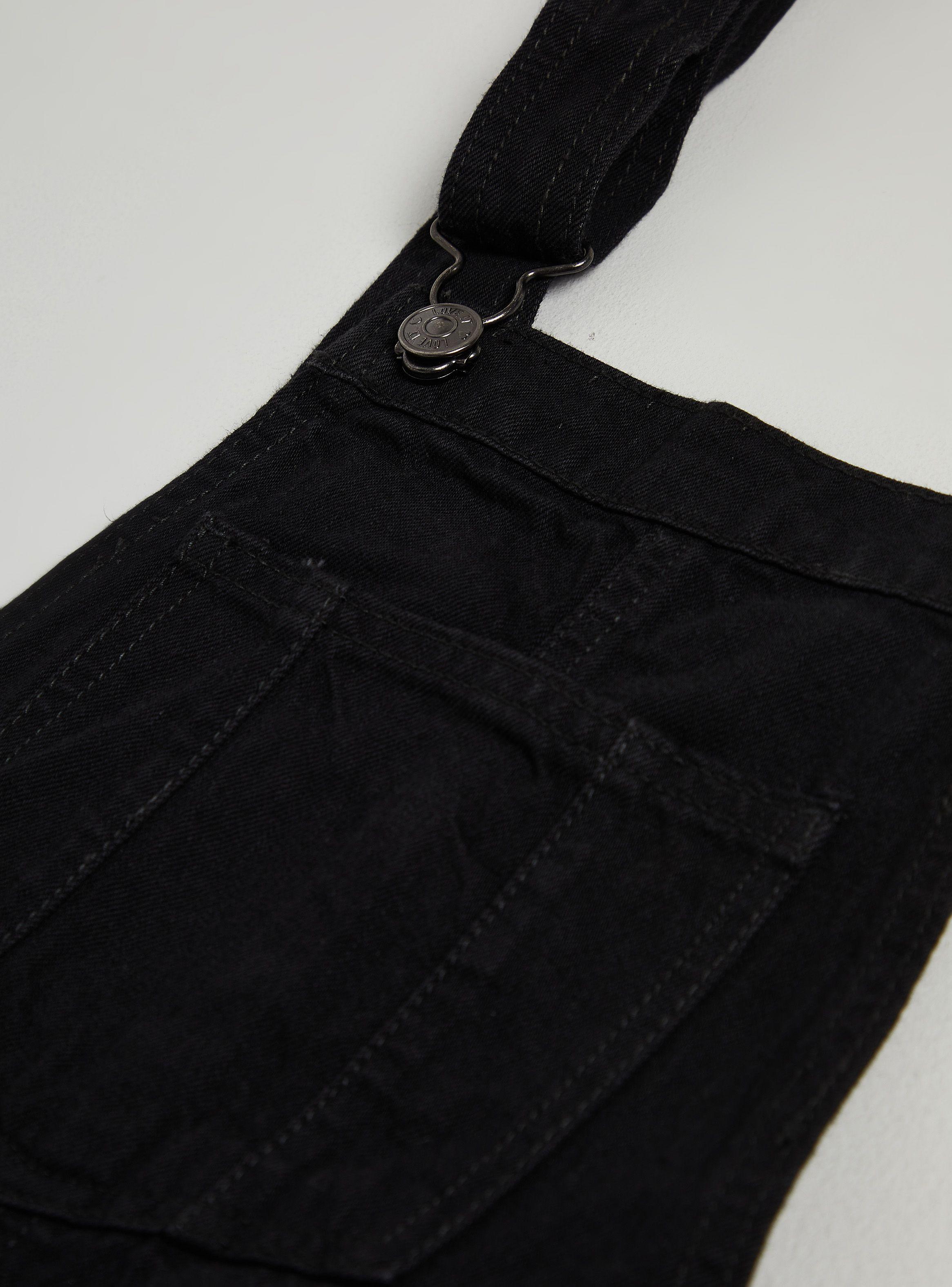 Jardinera Denim con Bolsillo Delantero-4