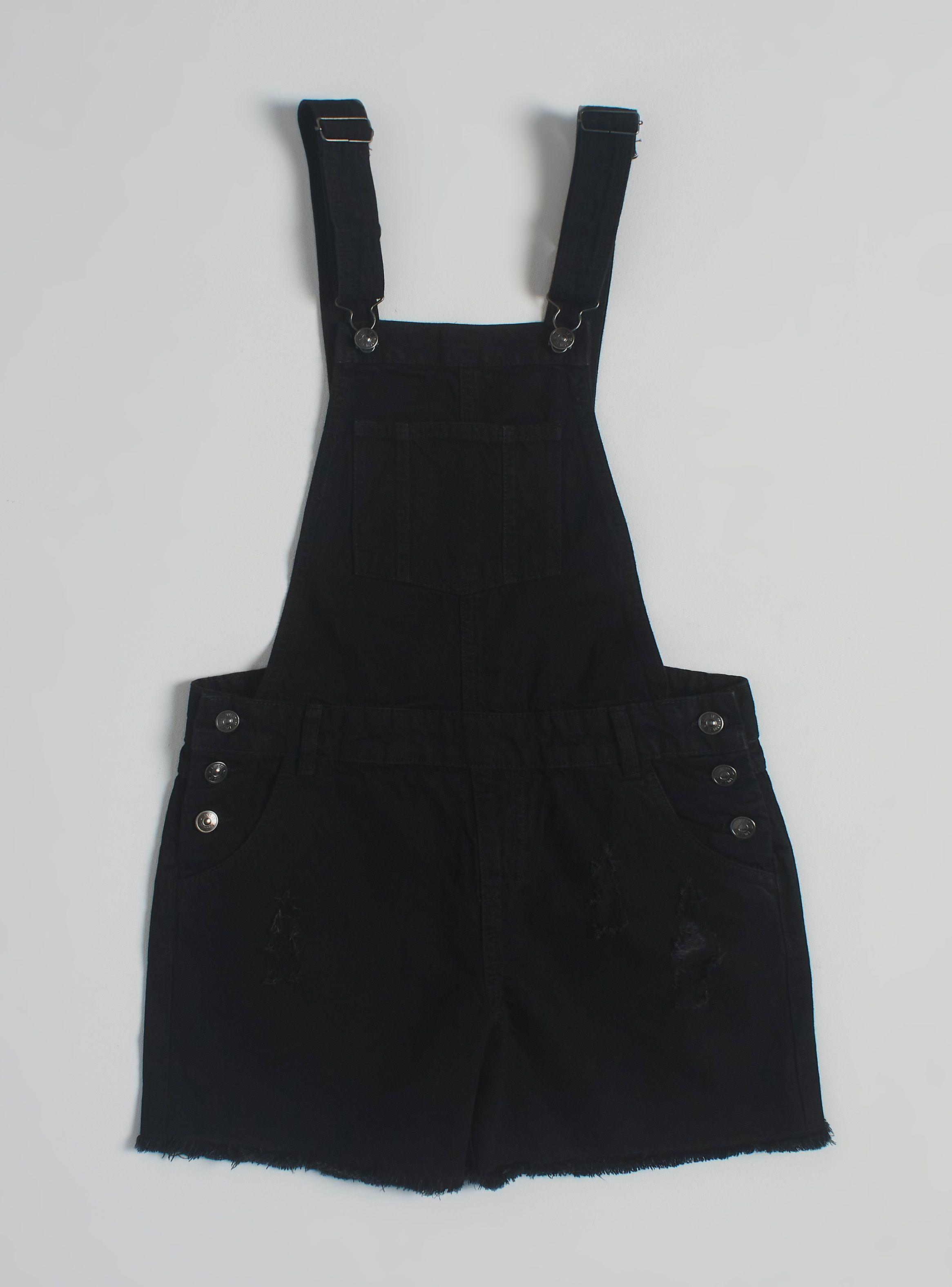 Jardinera Denim con Bolsillo Delantero-2