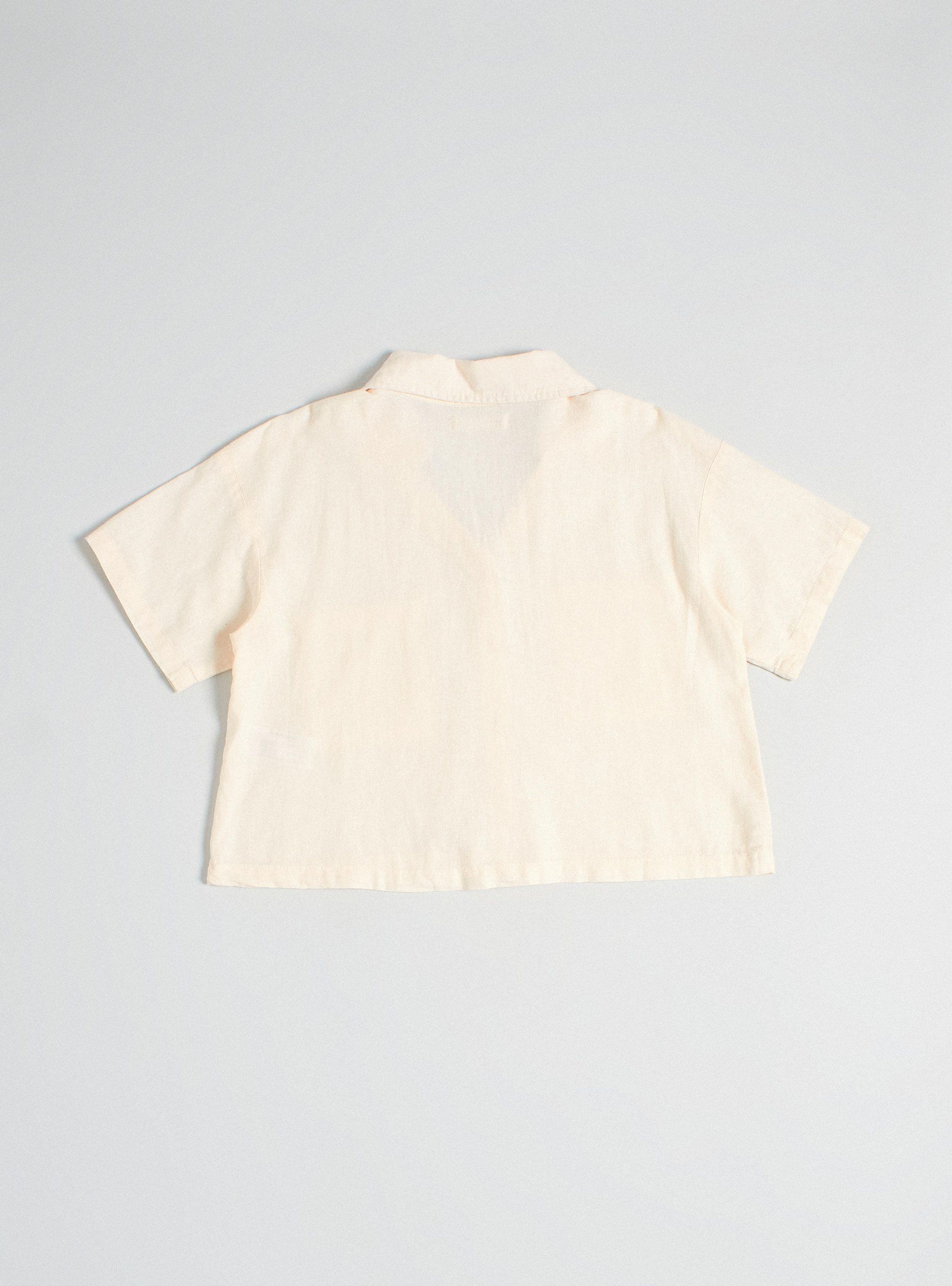 Blusa Lino con Cuello y Bolsillos-3
