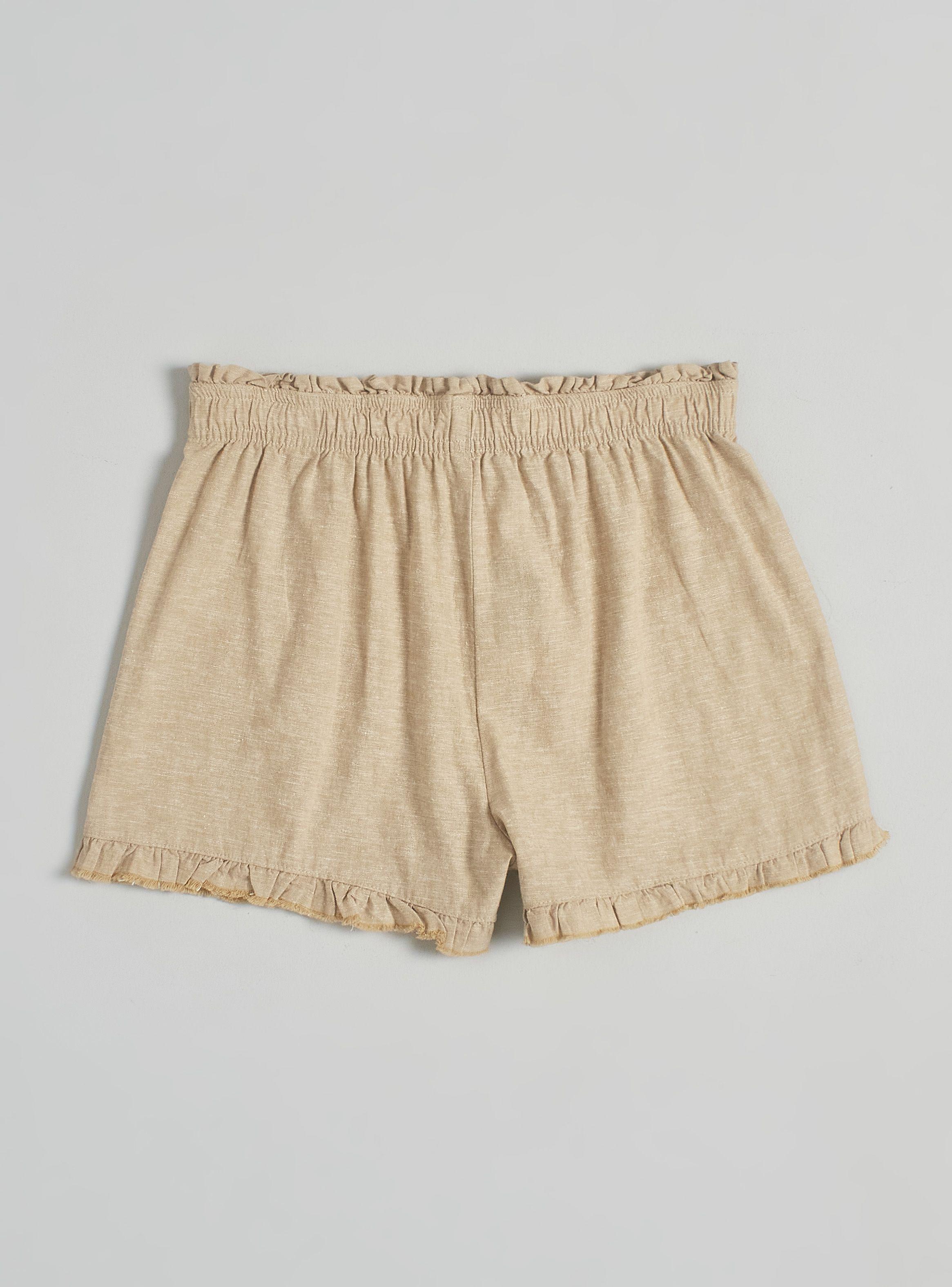 Short Cintura Elasticada con Desgaste en Basta-3