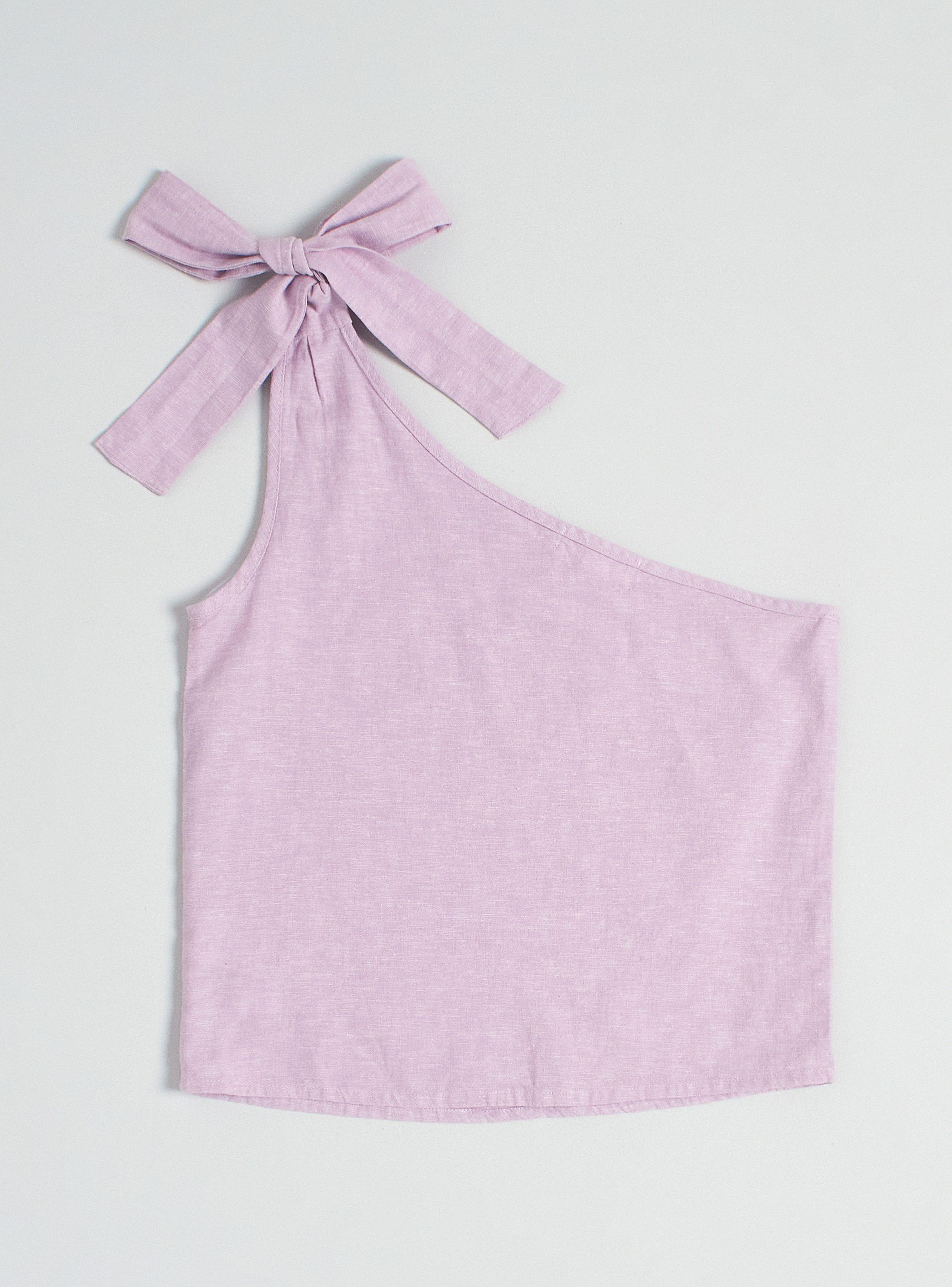 Blusa un Hombro con Amarra-2