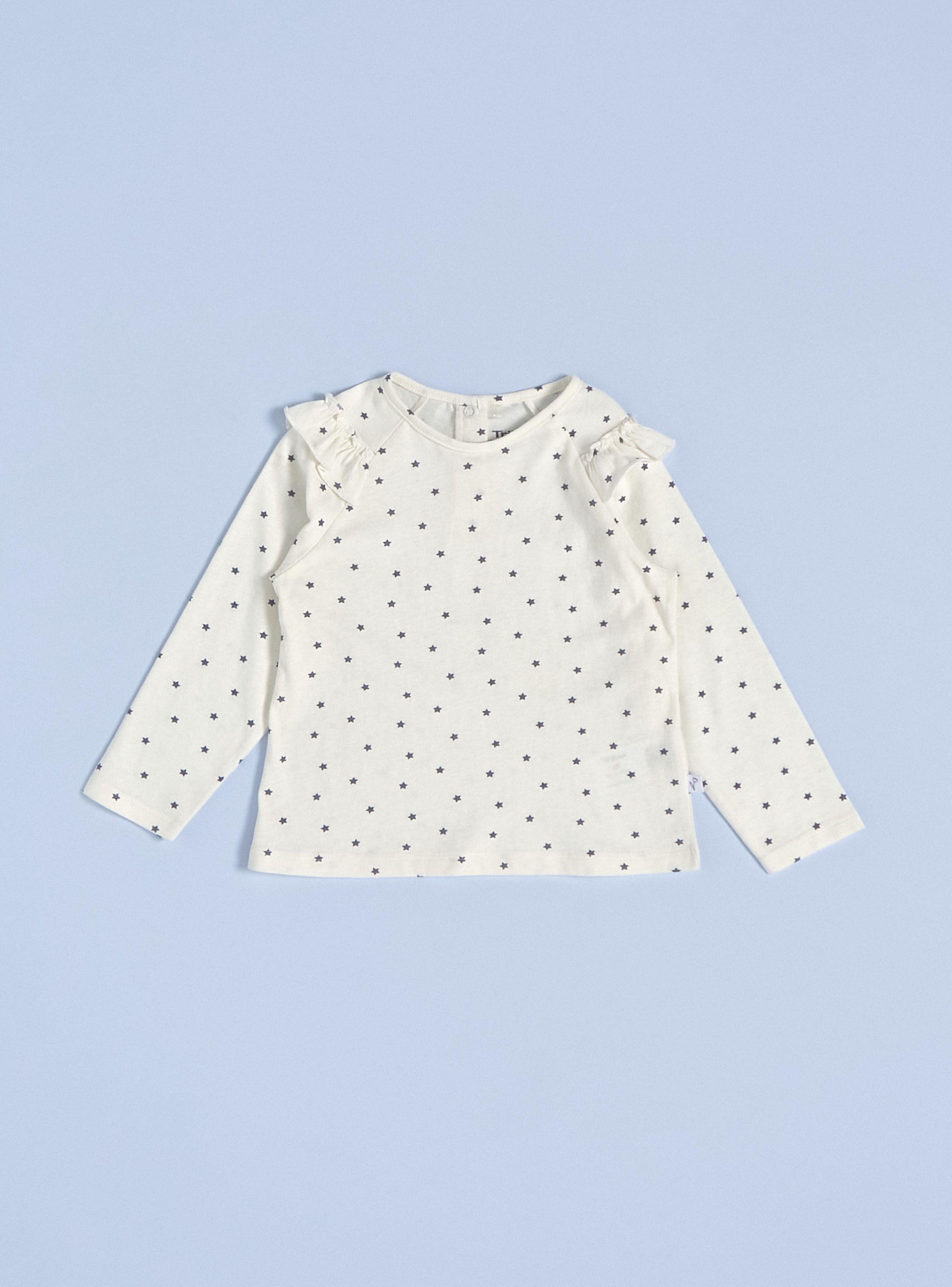 Polera Manga Vuelos Estampada-0