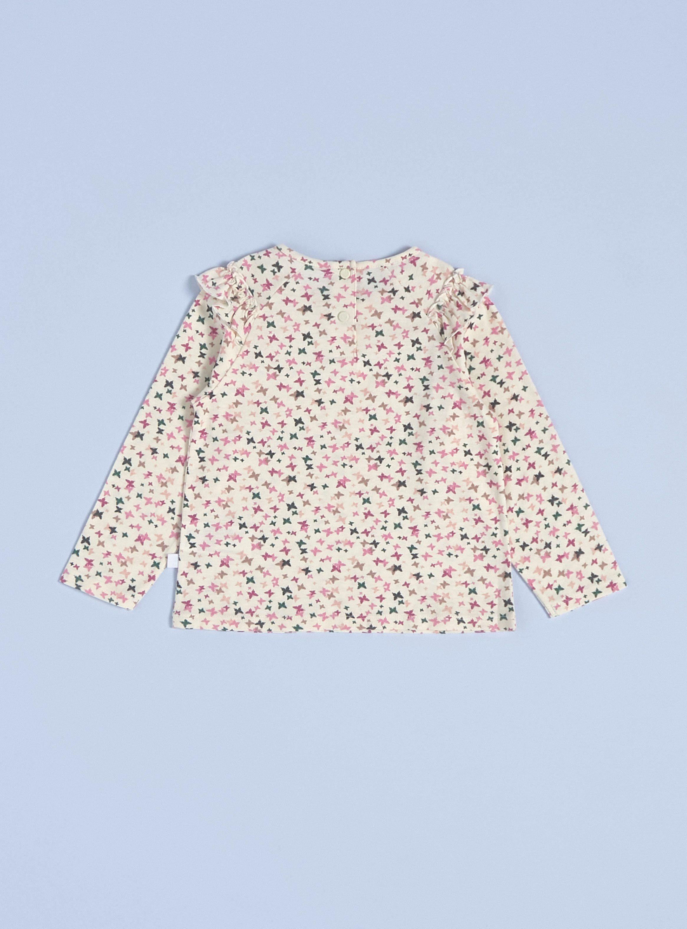 Polera Manga Vuelos Estampada-1