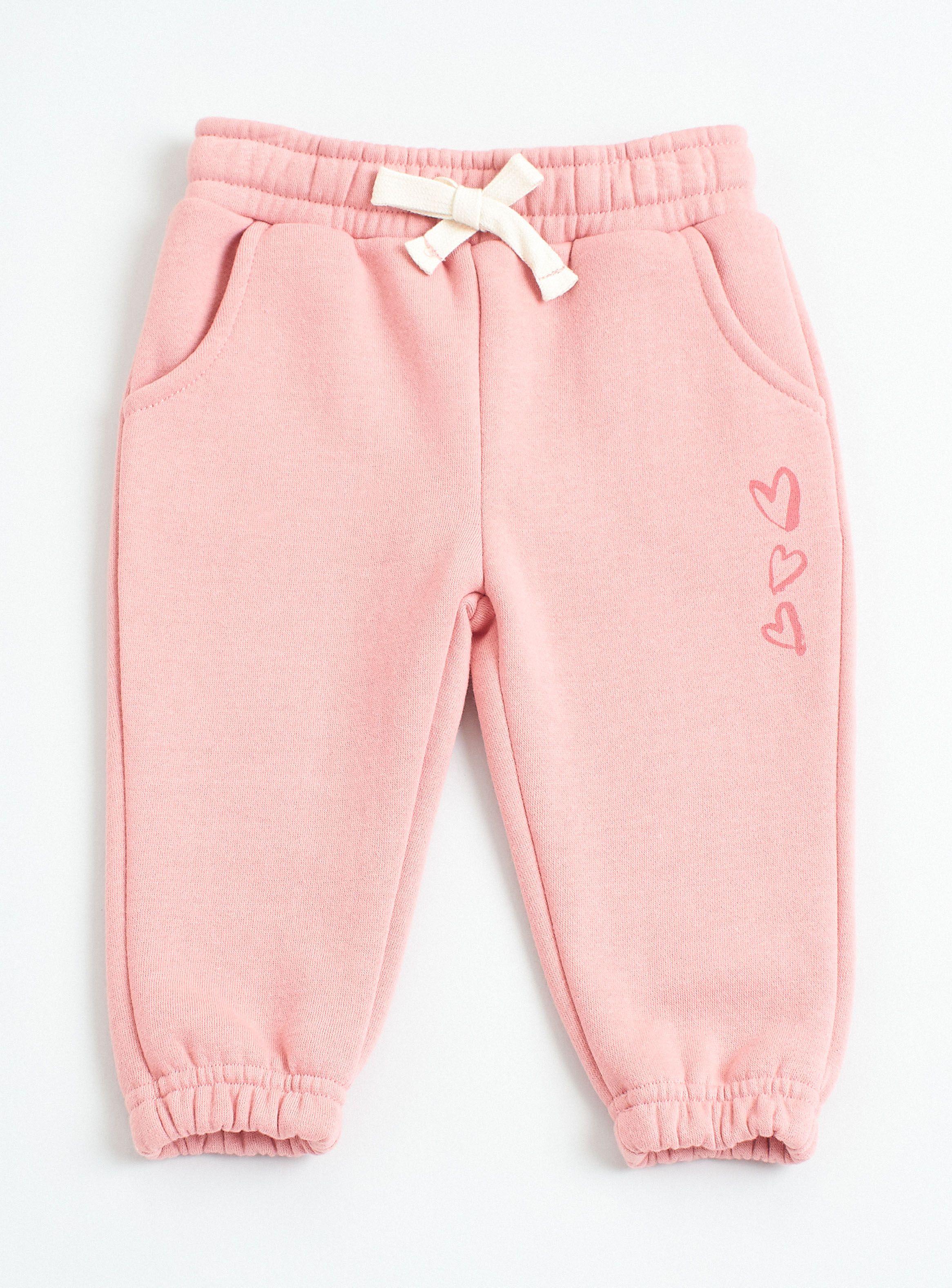 Pantalón Buzo Liso Tiro Medio Niña-0
