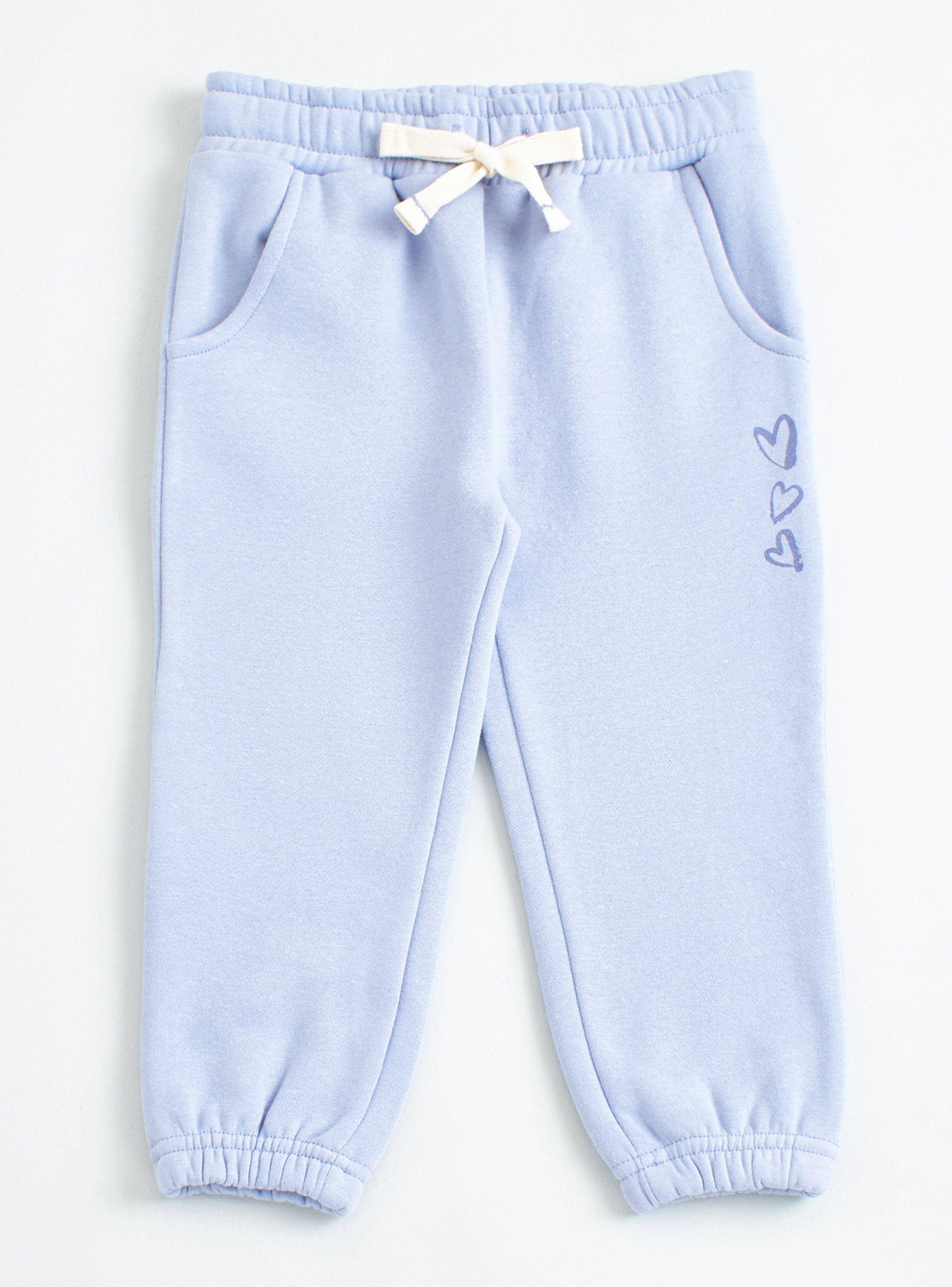 Pantalón Buzo Liso Tiro Medio Niña-0