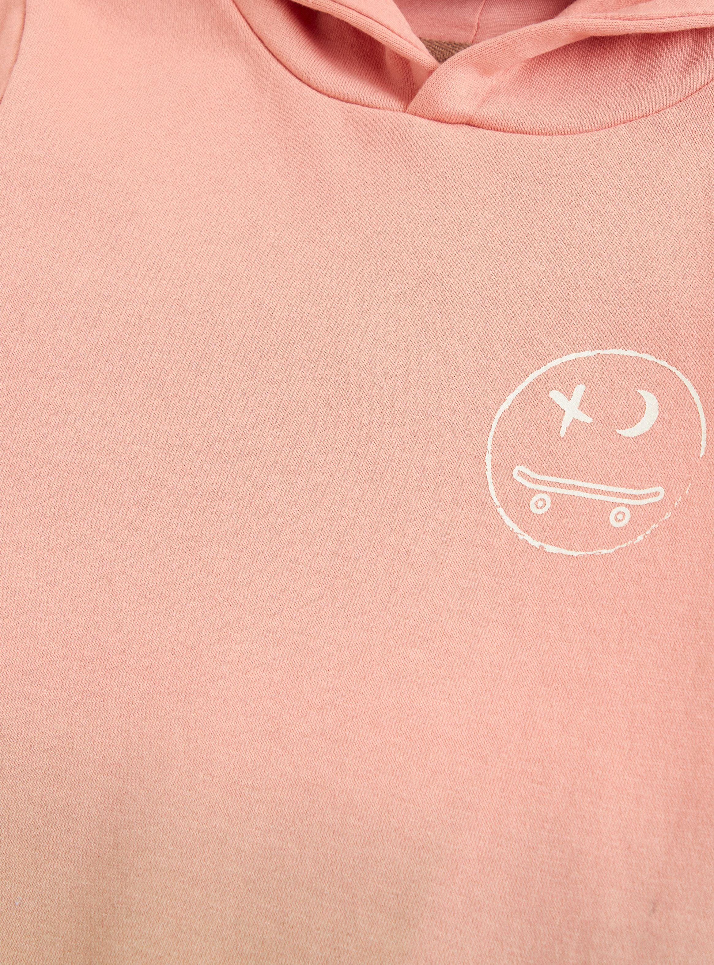 Polerón Teñido y Estampado Focal en el Pecho-3