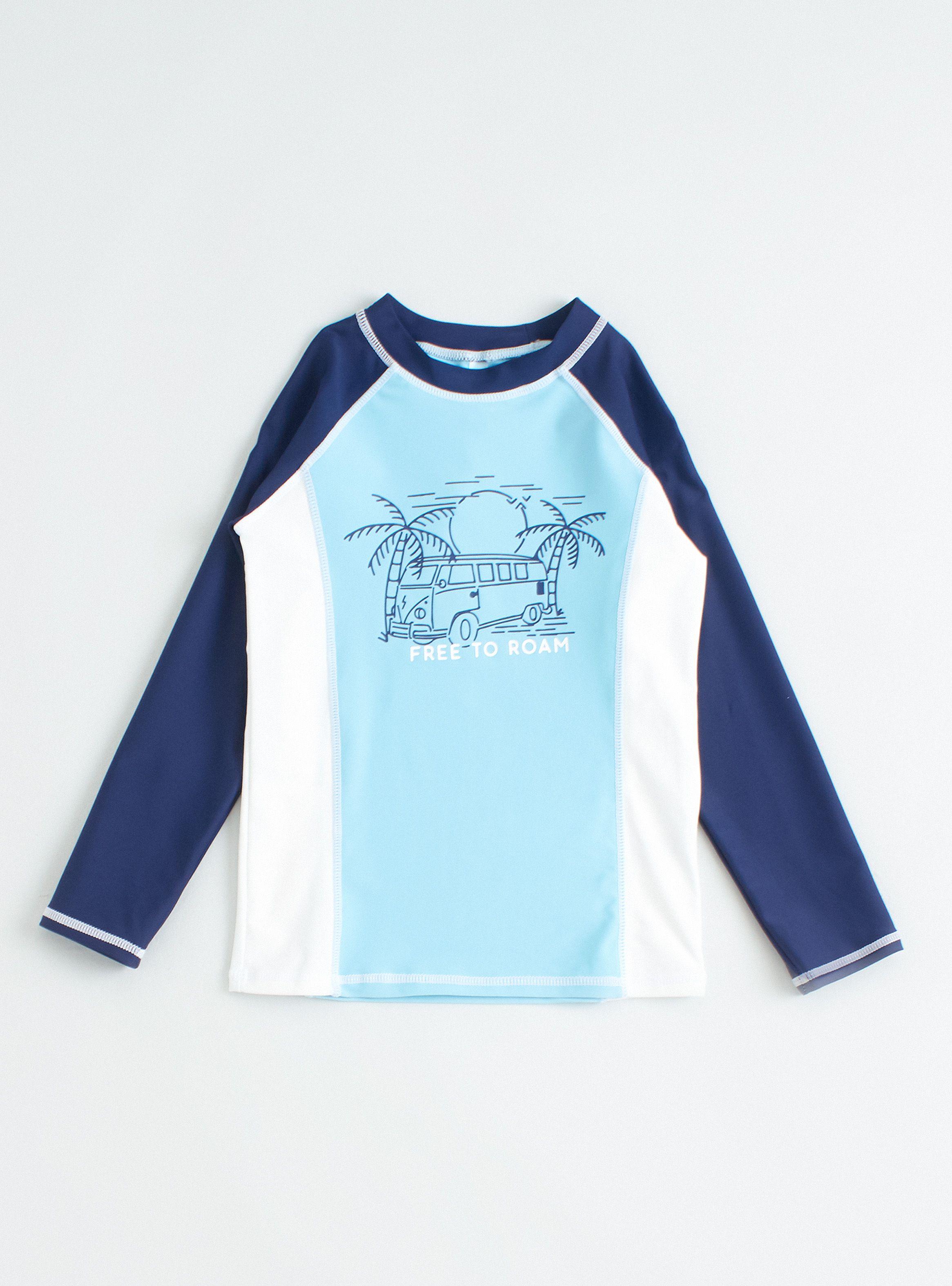 Polera Traje de Baño con Filtro UV Estampado-1