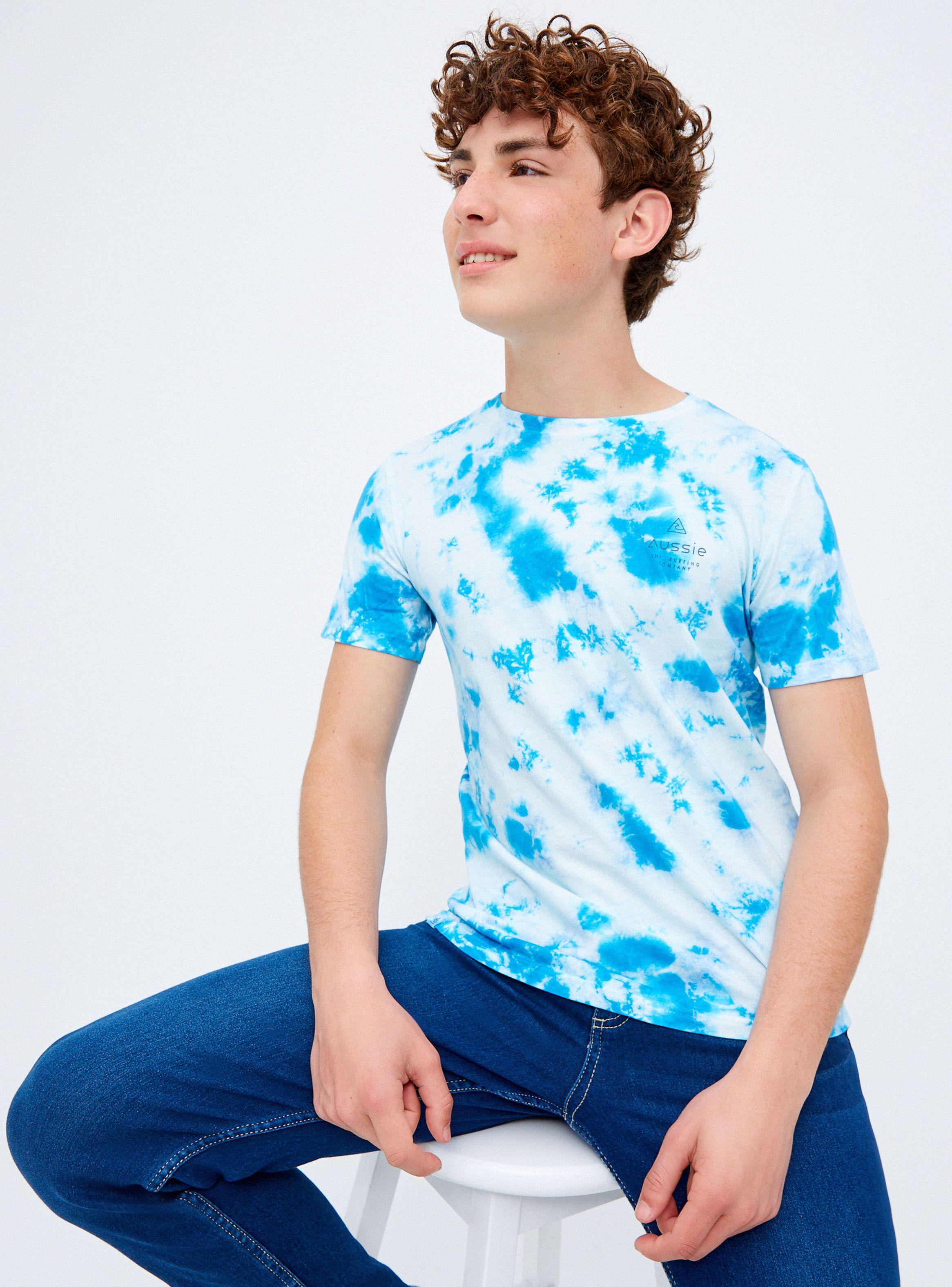 Polera Tie Dye Estampado en el Pecho y la Espalda-0