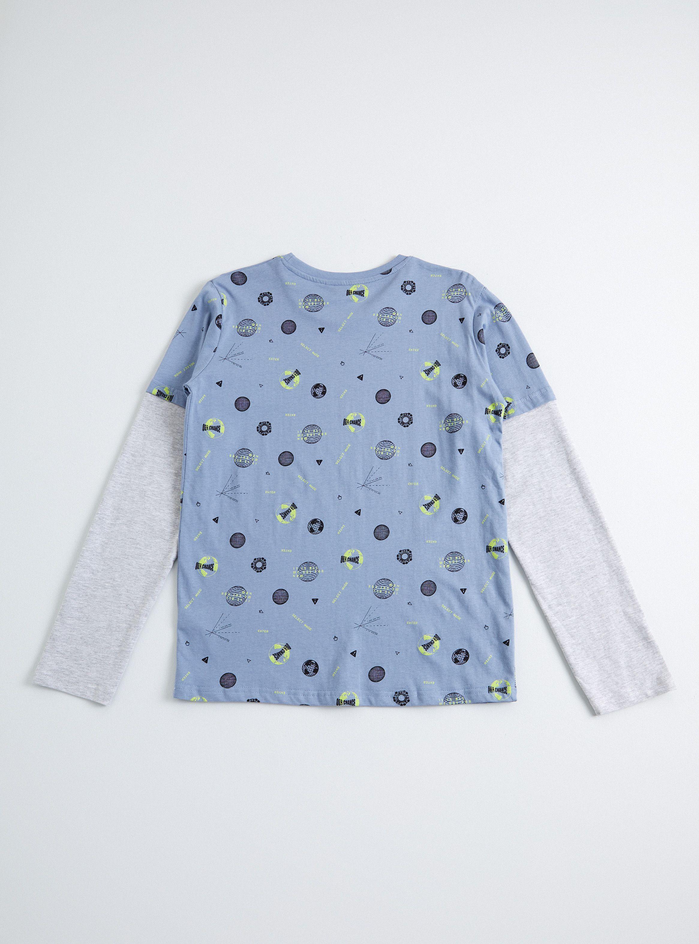 Polera Doble Manga con Estampados-2