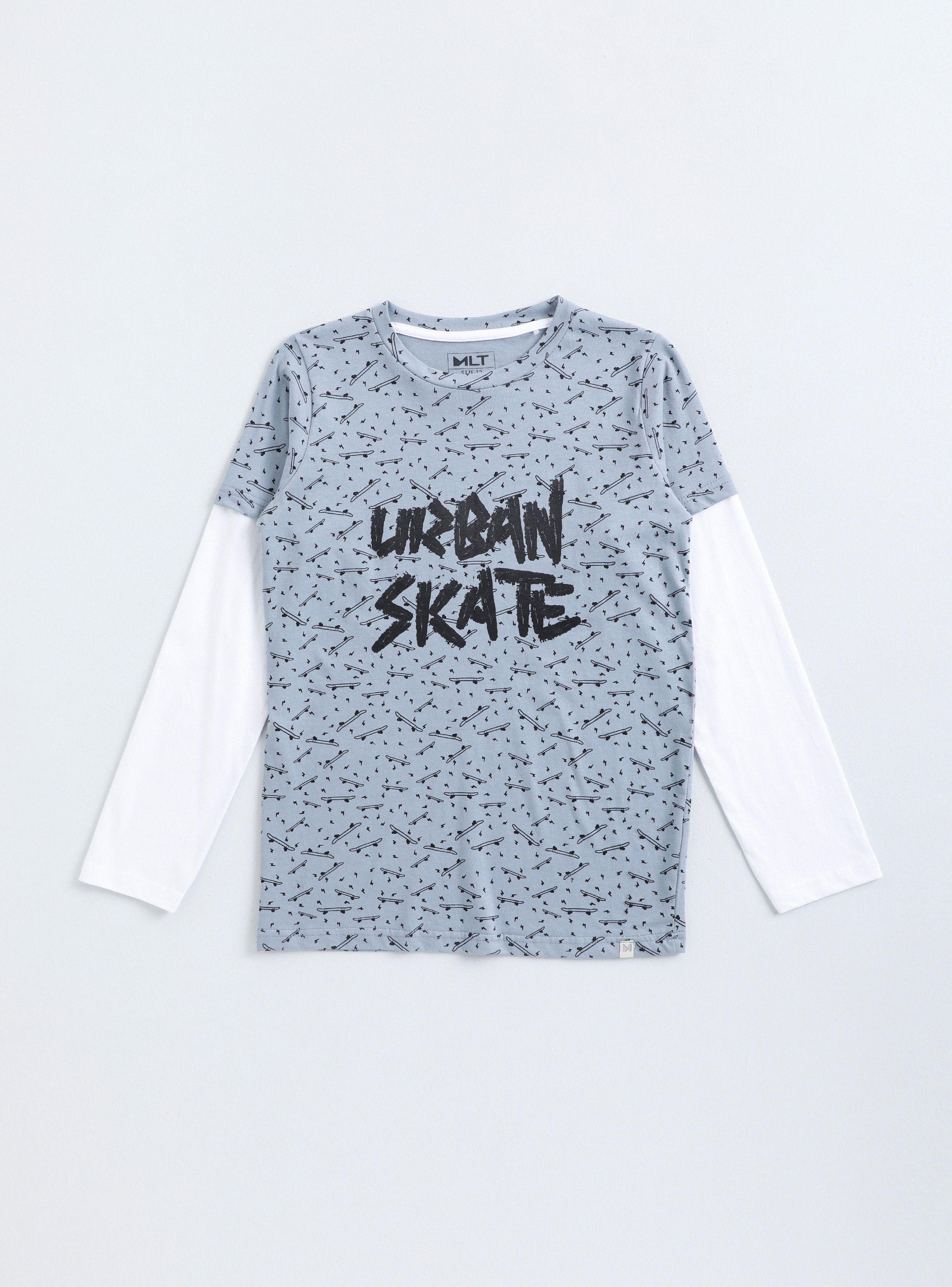 Polera Doble Manga con Estampados-0