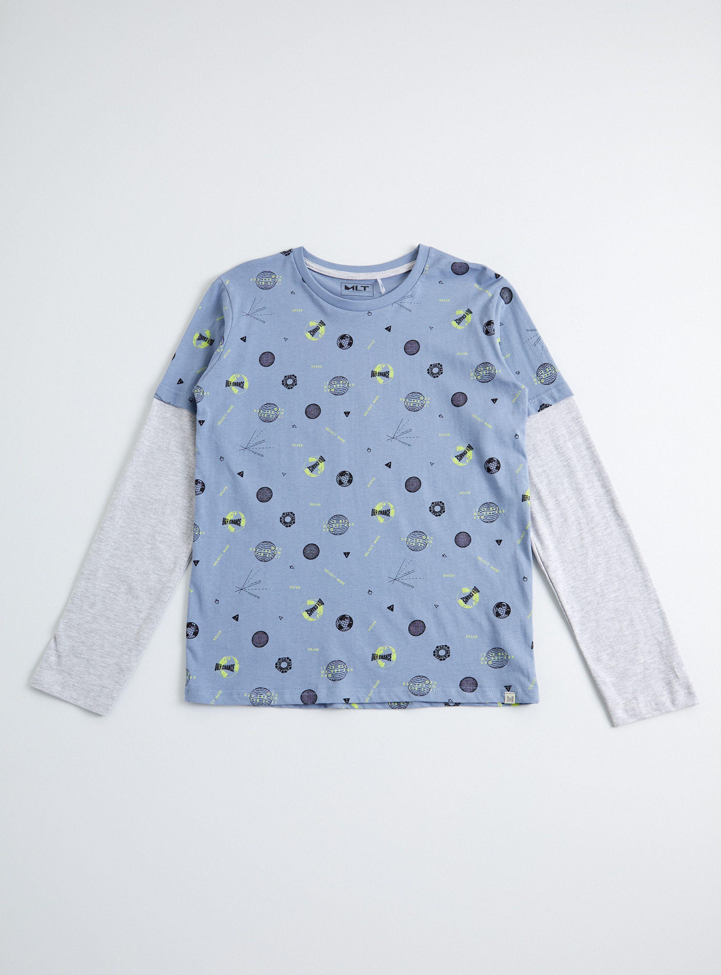 Polera Doble Manga con Estampados-1