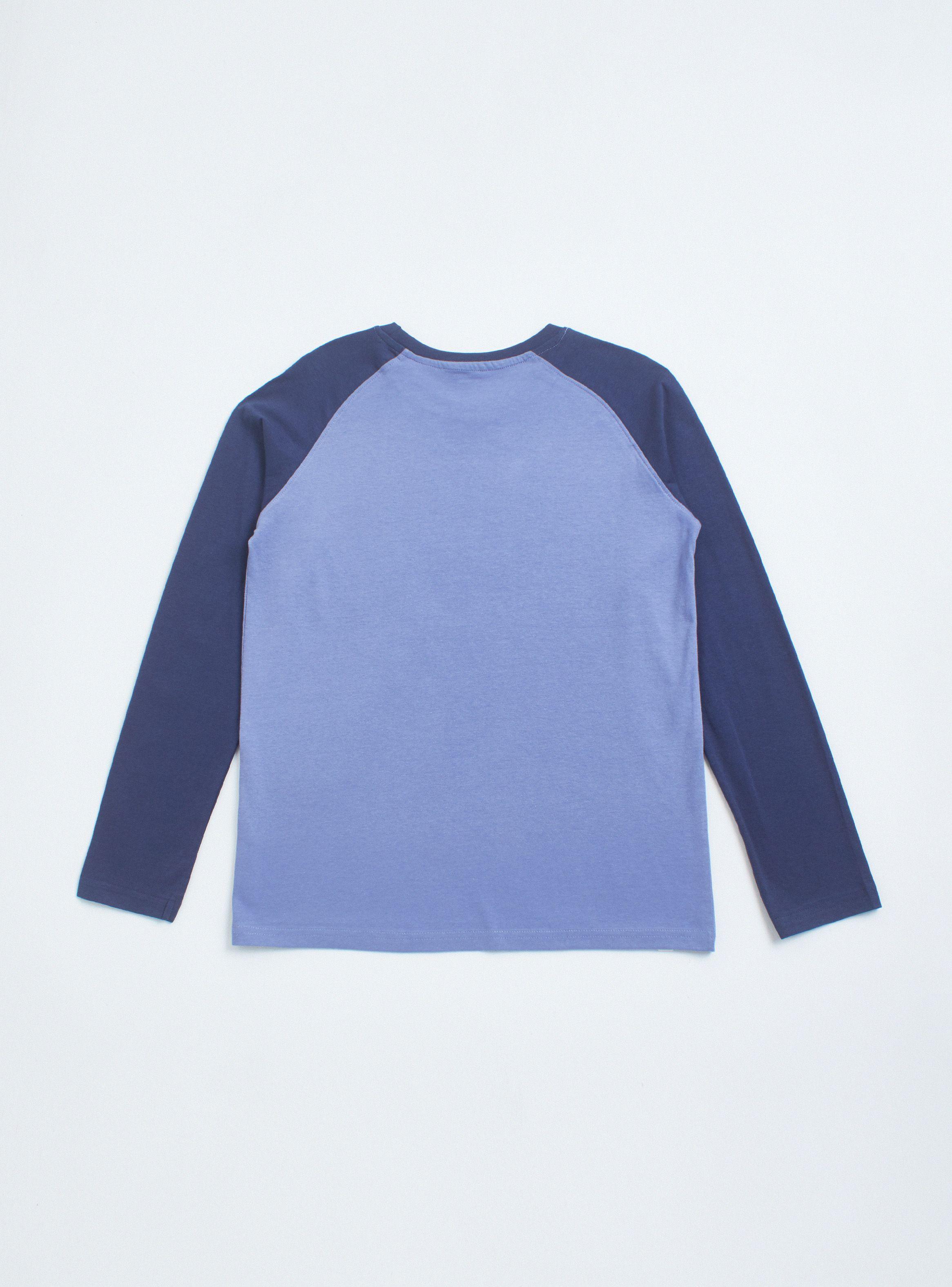 Polera Manga Raglan Bicolor con Estampado-1
