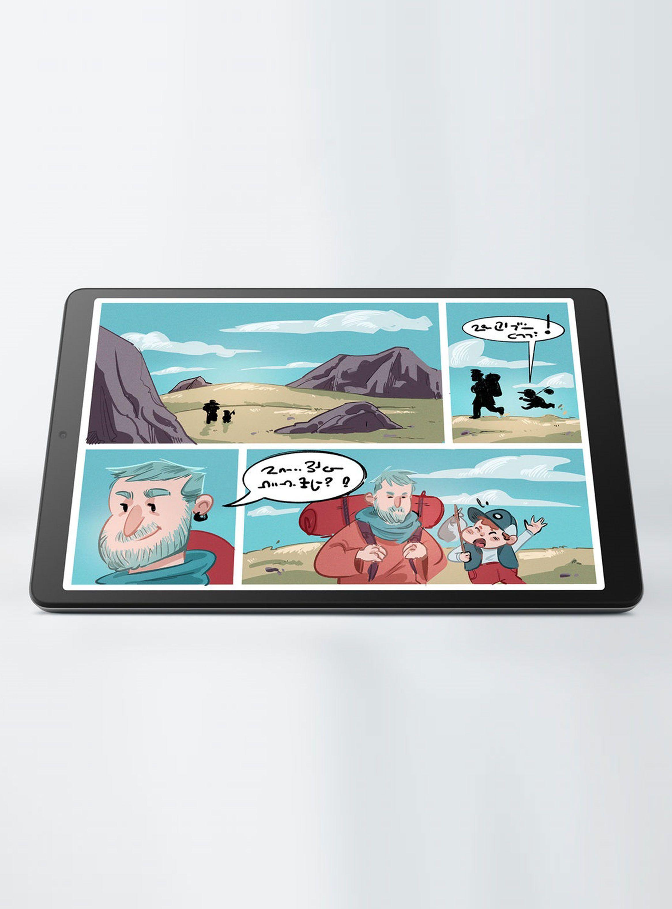 Tablet M8 4ta Gen MediaTek Helio 4GB RAM 64GB 4G LTE 8" + Folio Case y Film-3