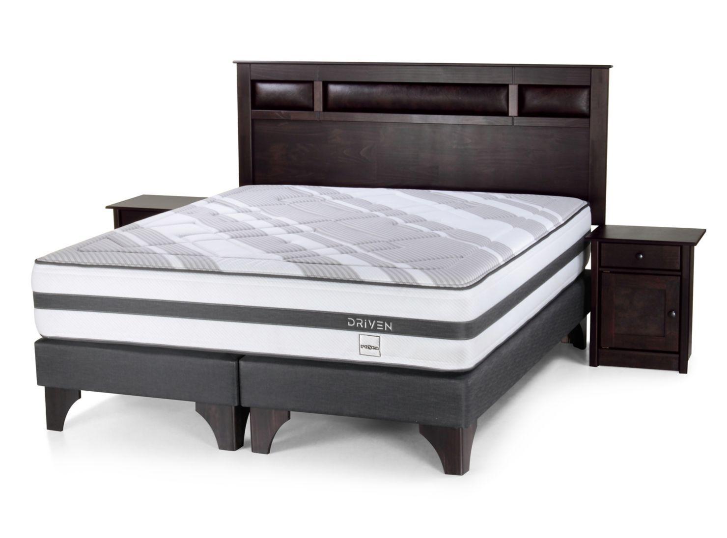 Box Spring Driven 2 Plazas Base Dividida + Set Muebles Bilbao-0