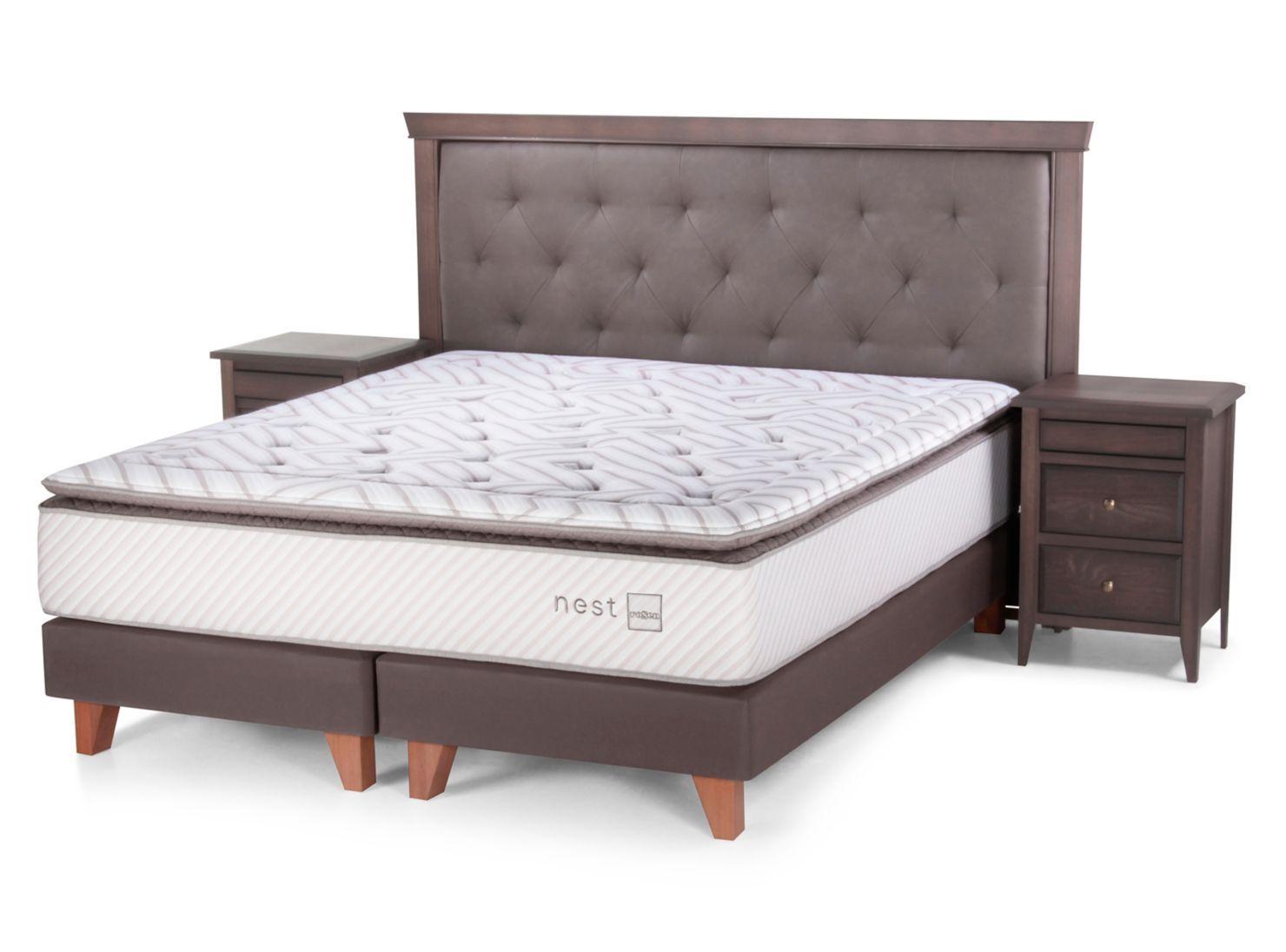 Box Spring Nest King + Set Muebles Brera 50-0